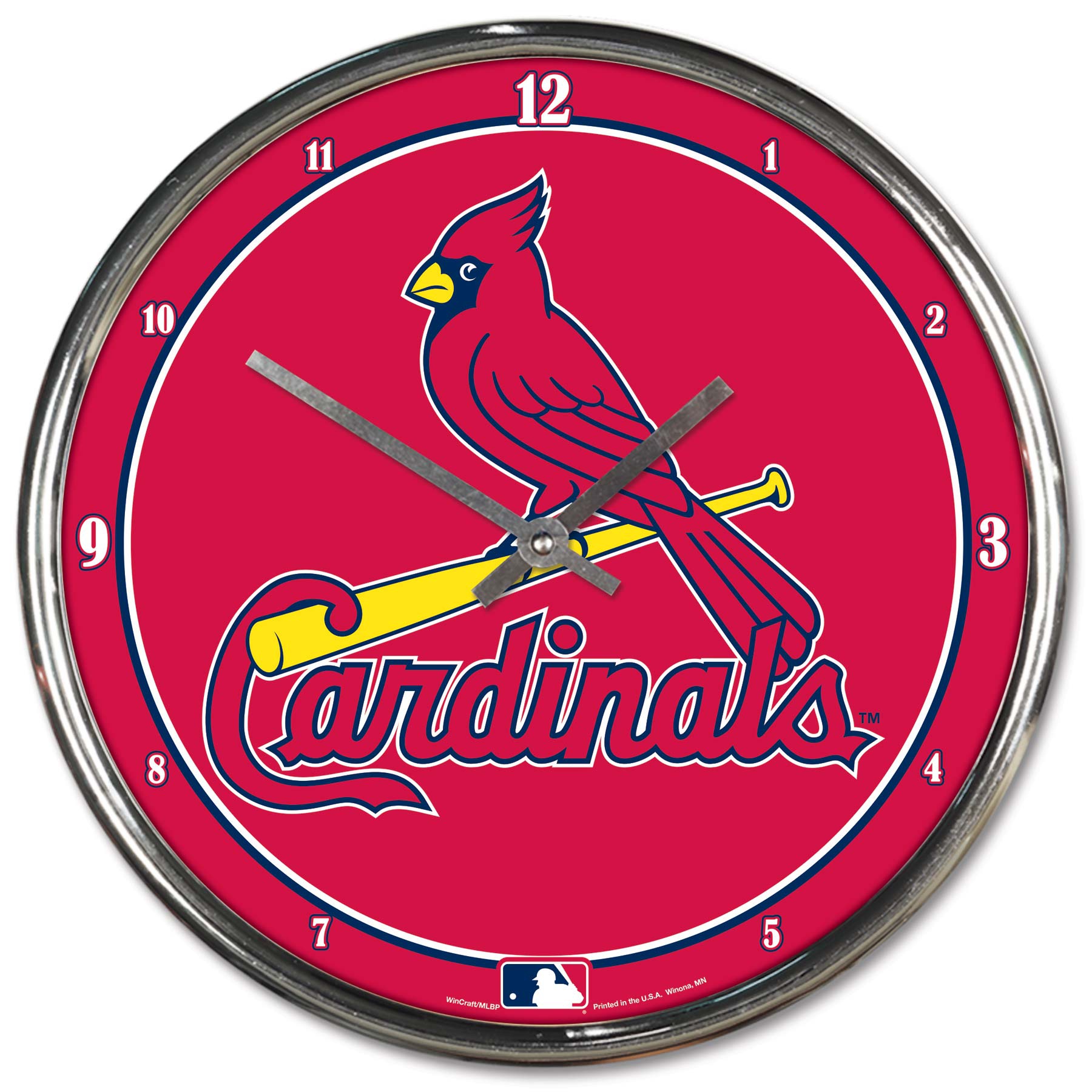 St. Louis Cardinals WinCraft Chrome MLB Wanduhr