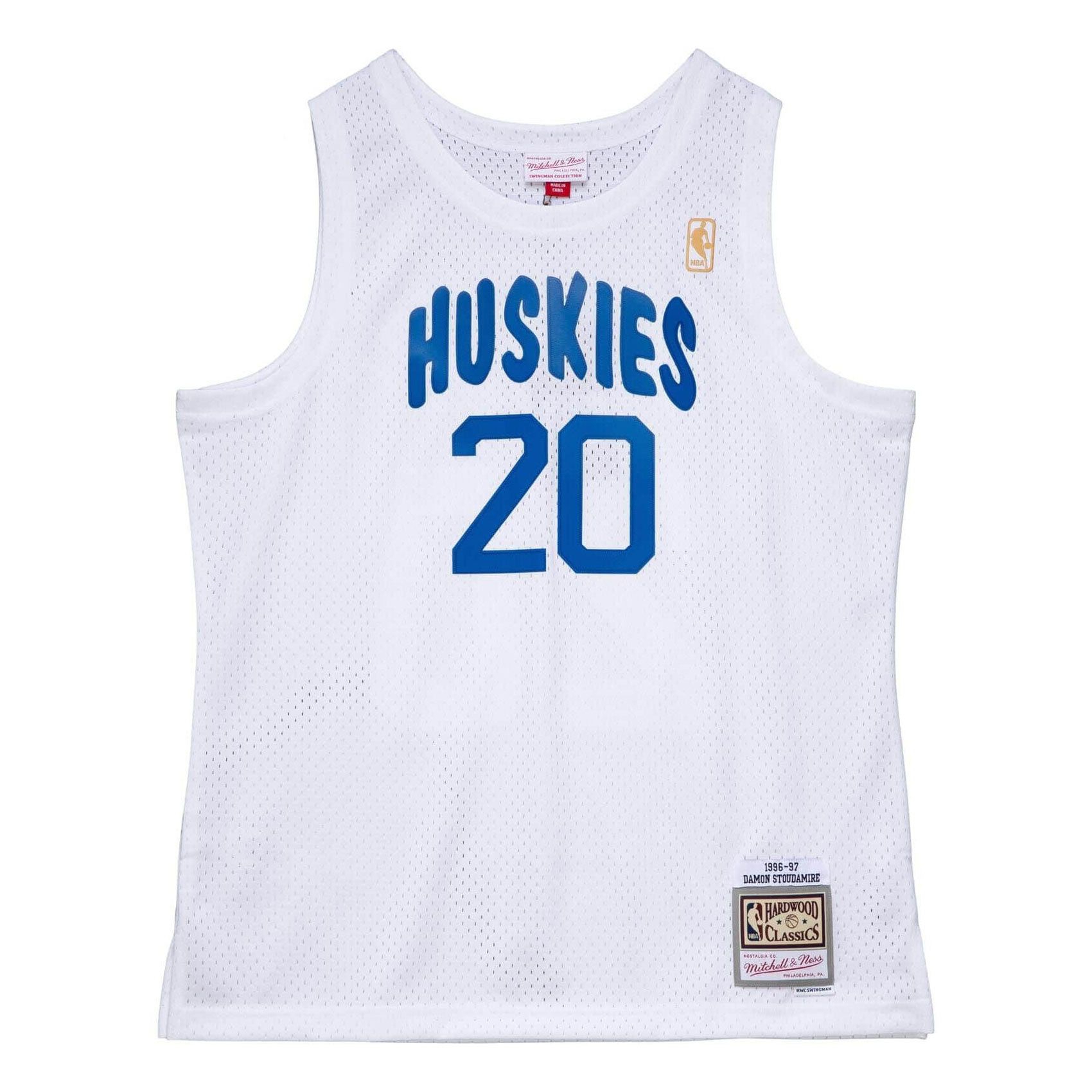 Damon Stoudamire #20 Toronto Huskies 1996-97 Mitchell & Ness Swingman NBA Jersey White