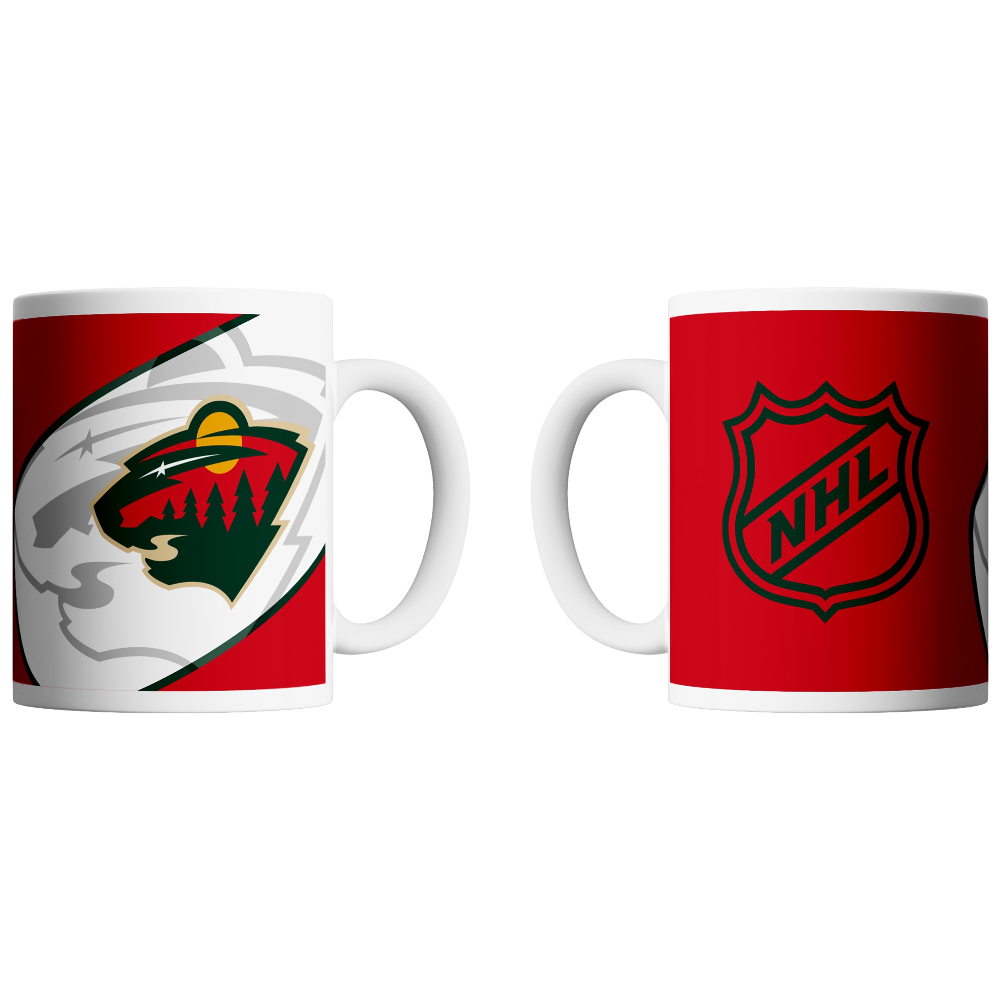 Minnesota Wild Shadow Logo & Shield NHL Becher (330 ml)