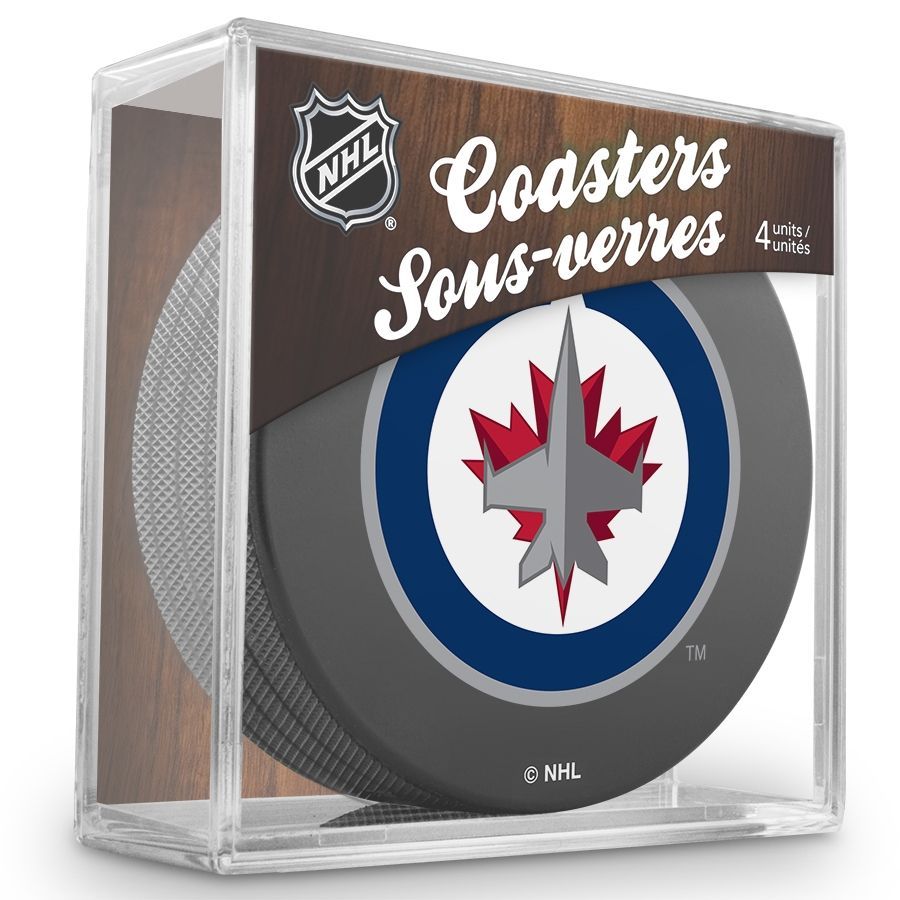 Winnipeg Jets NHL Puck Coasters (Set of 4)