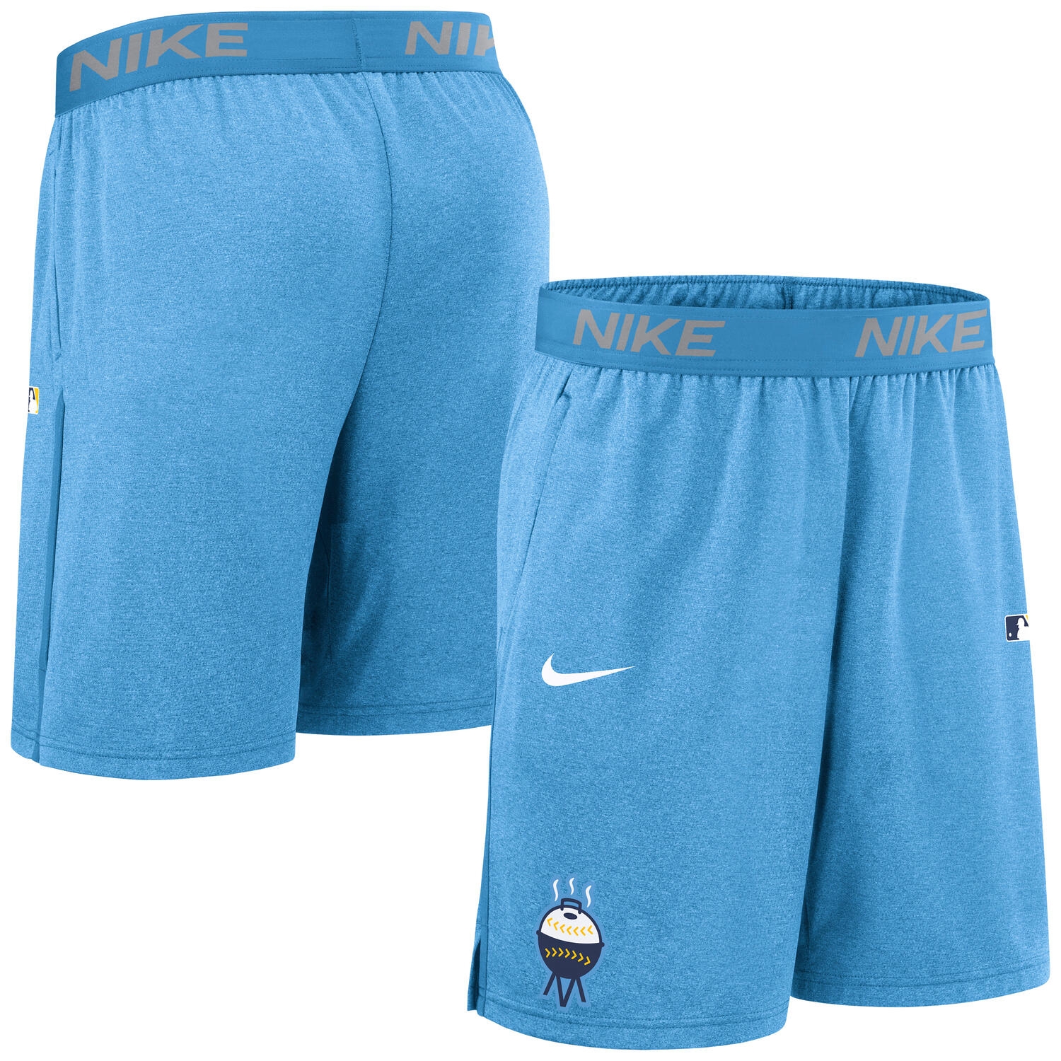 Milwaukee Brewers 2025 City Connect MLB Authentic Nike Shorts Blau
