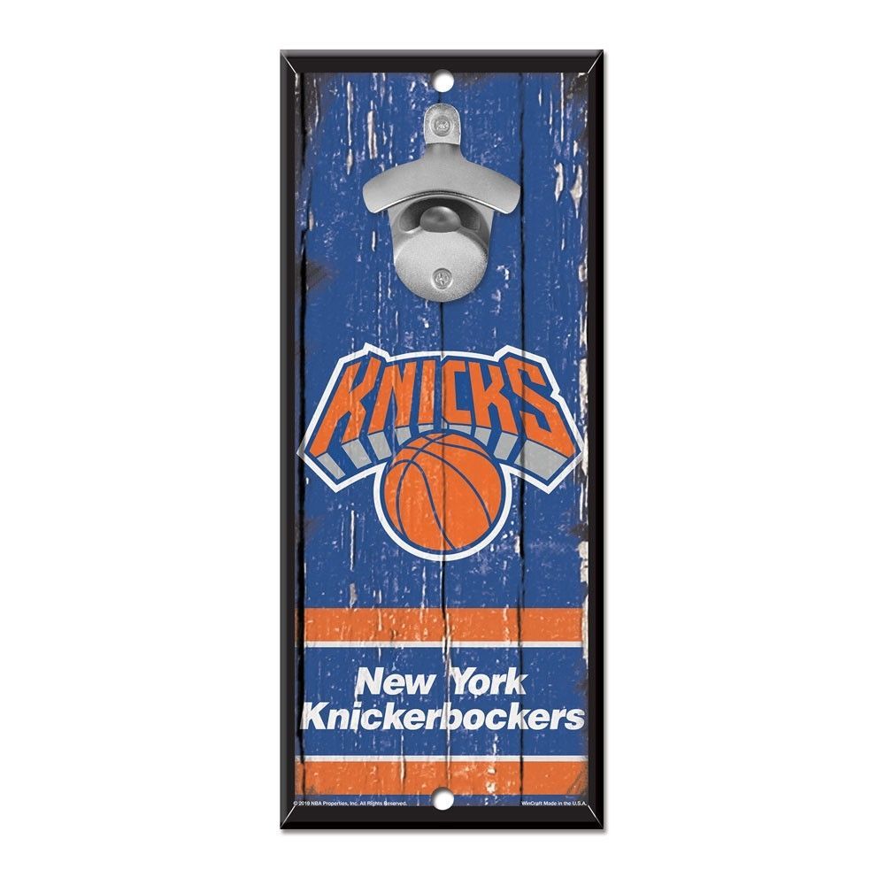 New York Knicks NBA Bottle Opener Sign