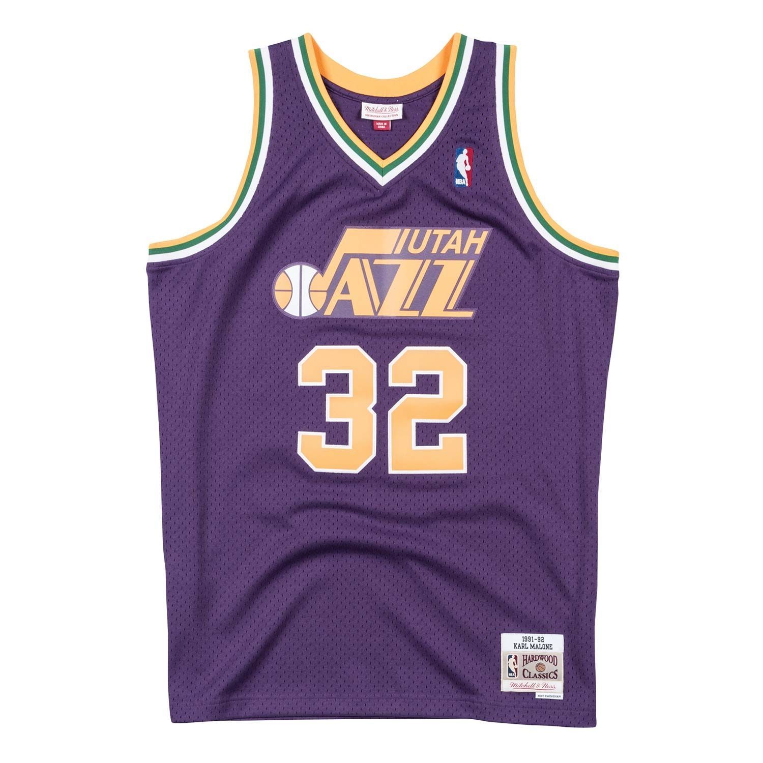 Karl Malone #32 Utah Jazz 1991-92 Swingman NBA Trikot