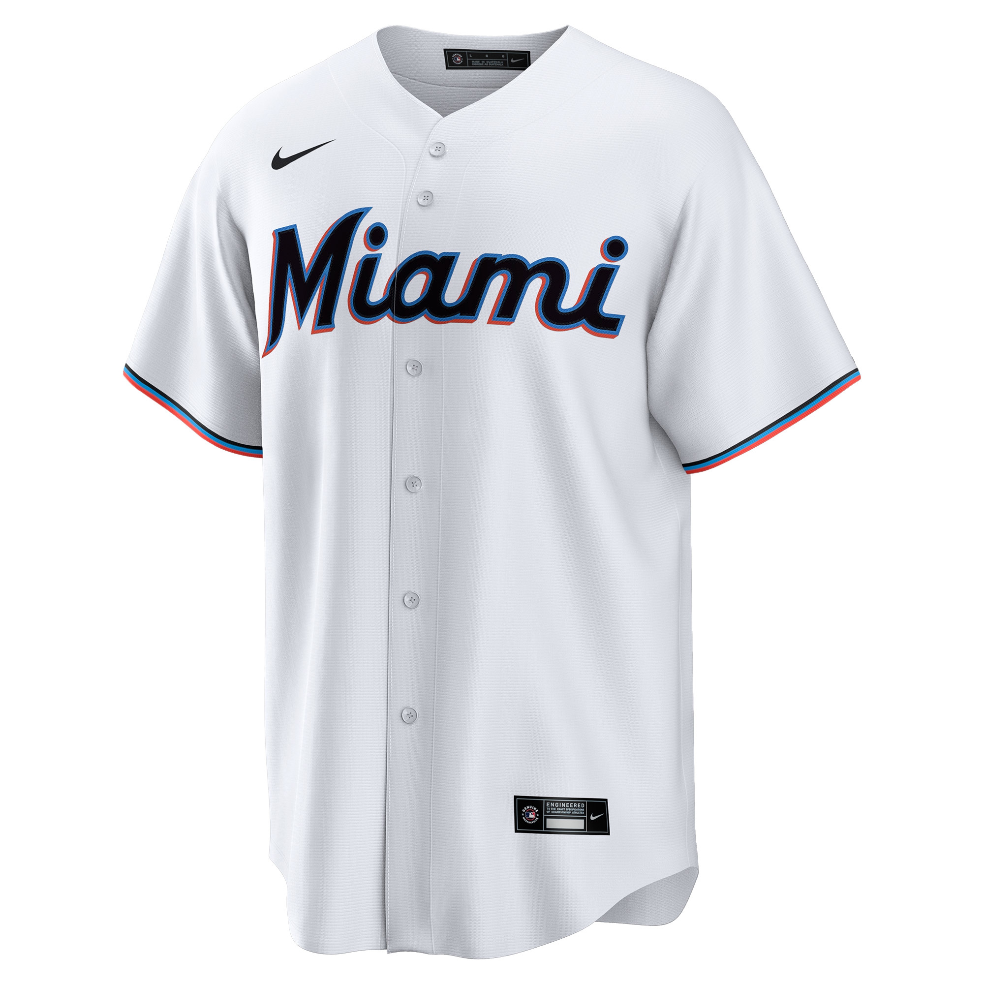 Miami Marlins Nike MLB Home Jersey White