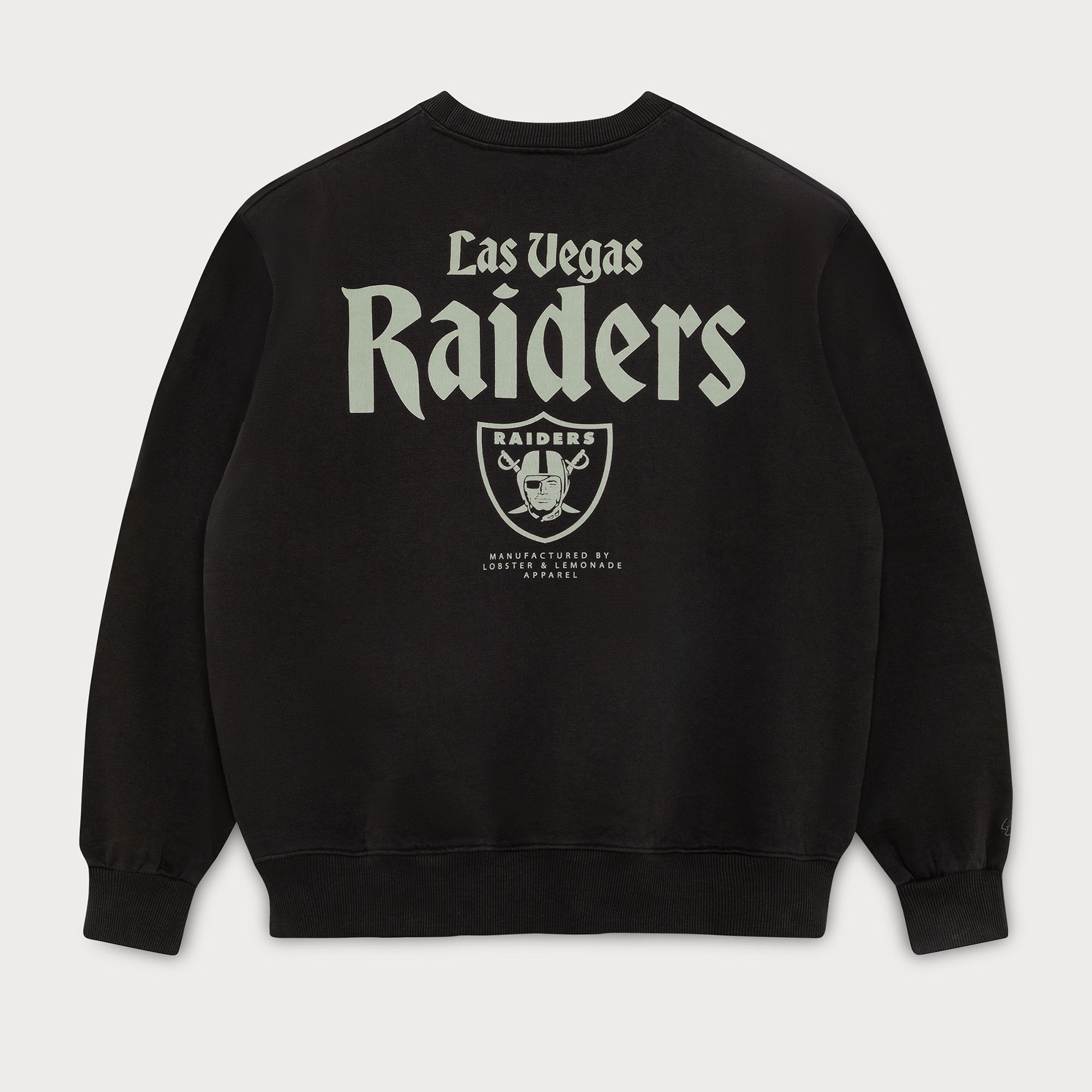 Las Vegas Raiders L&L '96 Classics NFL Crew Sweater Schwarz