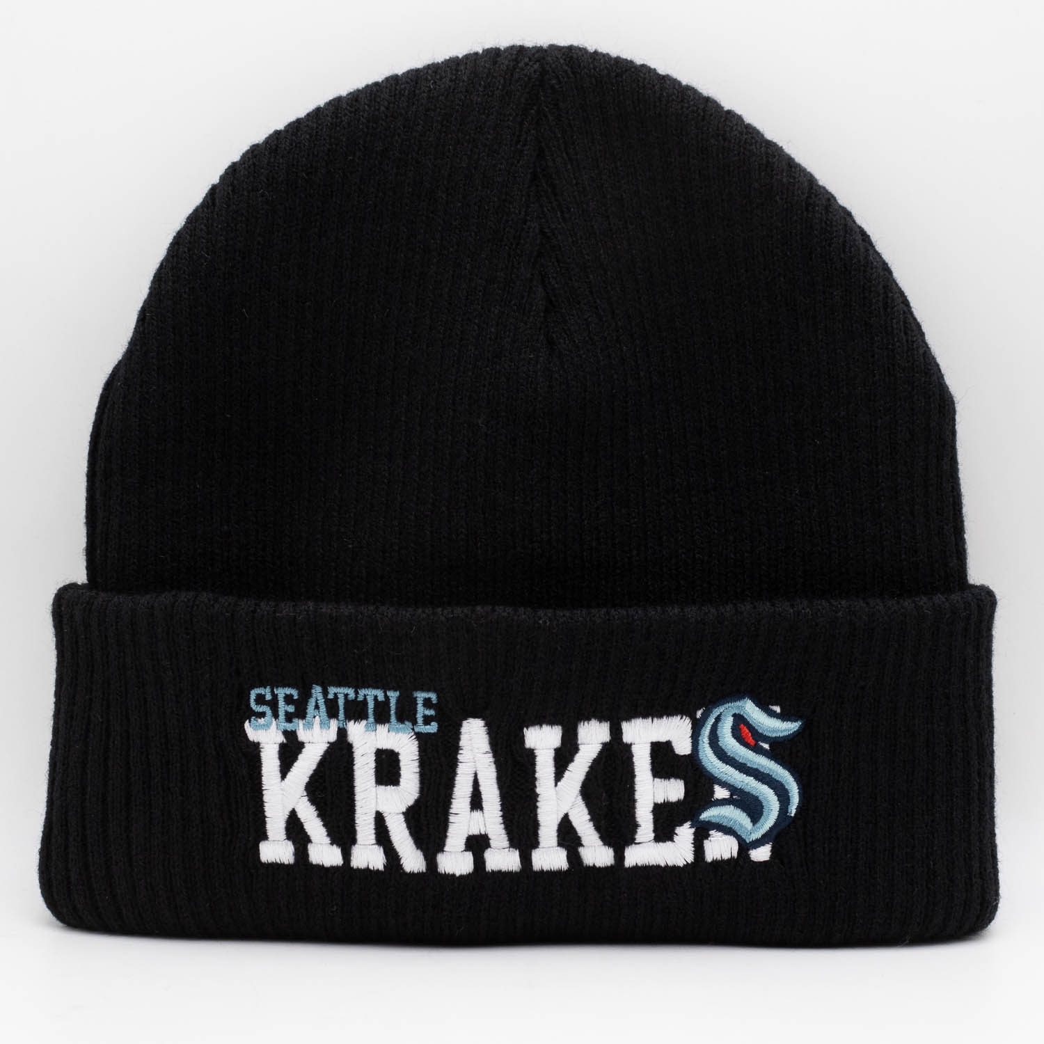 Seattle Kraken Mitchell & Ness Billboard NHL Beanie Knit Black