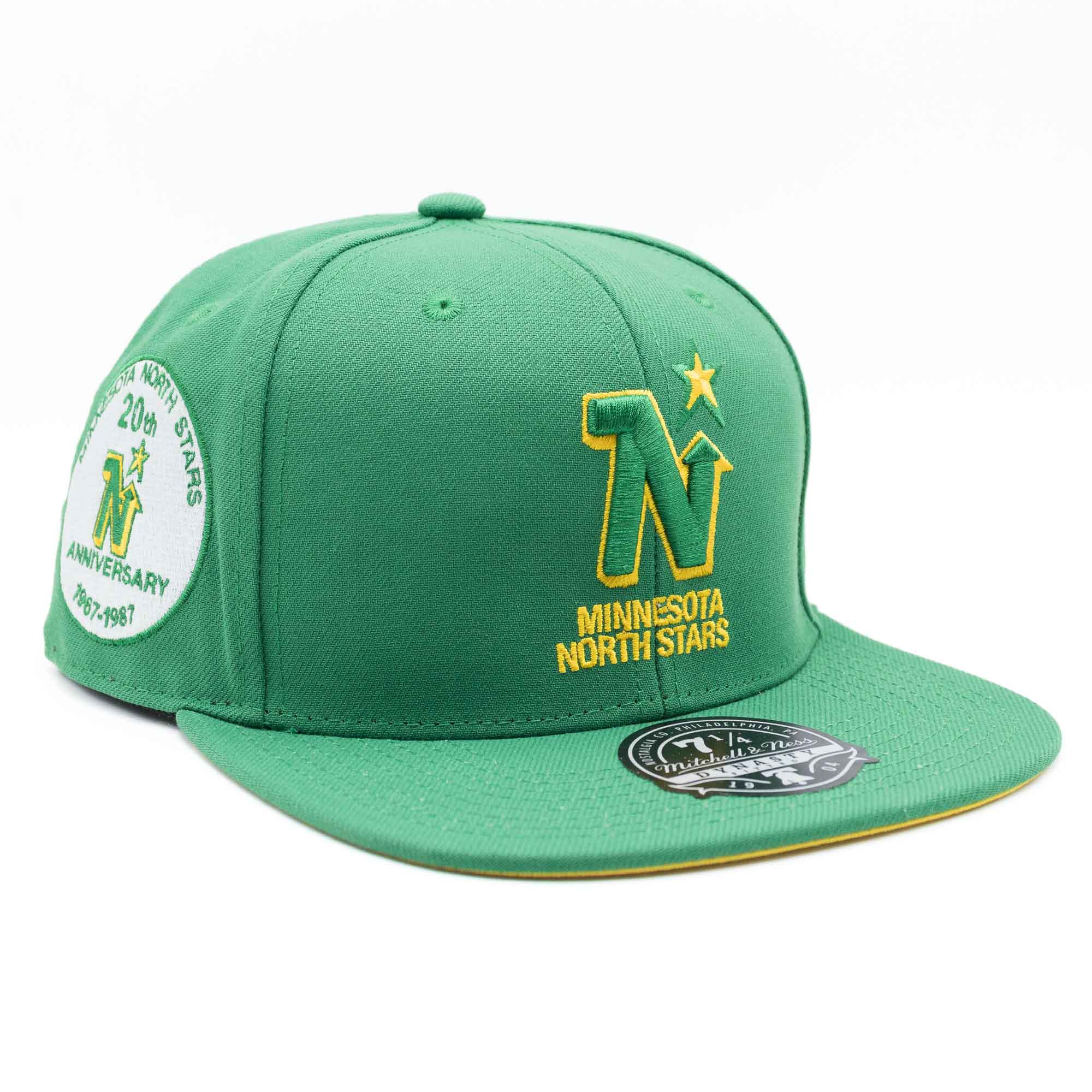 Minnesota North Stars Vintage Mitchell & Ness Fitted NHL Cap Grün