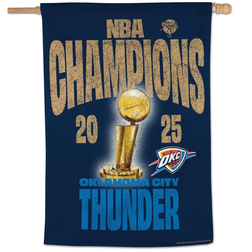 Oklahoma City Thunder 2025 NBA Champions Banner Fahne