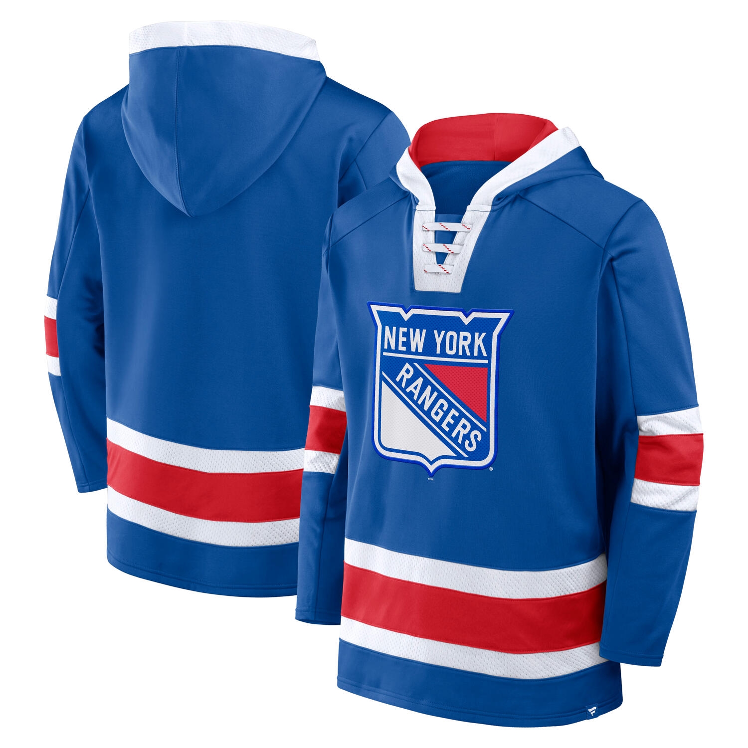 New York Rangers Laced NHL Hoodie Blue