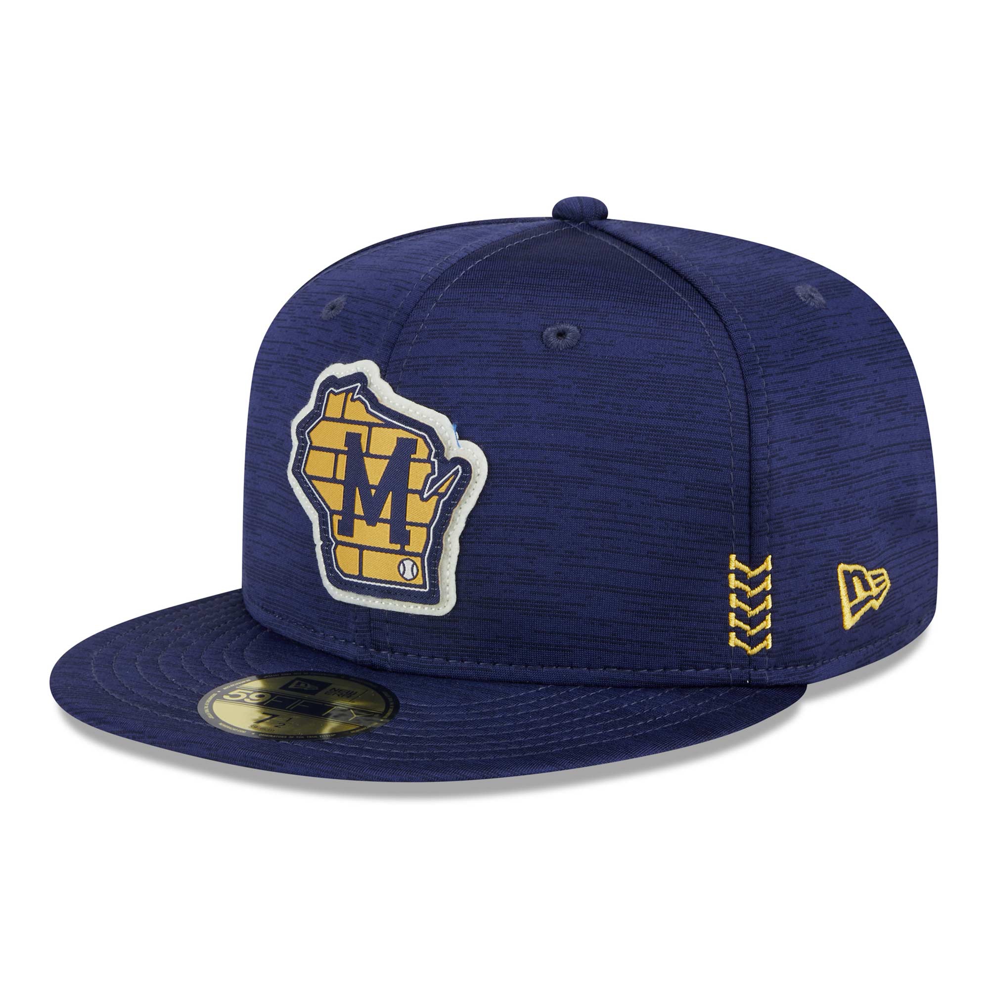Milwaukee Brewers 2024 MLB Clubhouse New Era 59FIFTY Fitted Cap Navy