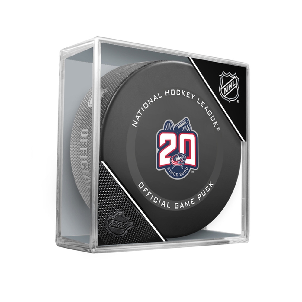 Columbus Blue Jackets 20th Anniversary NHL Official Game Puck