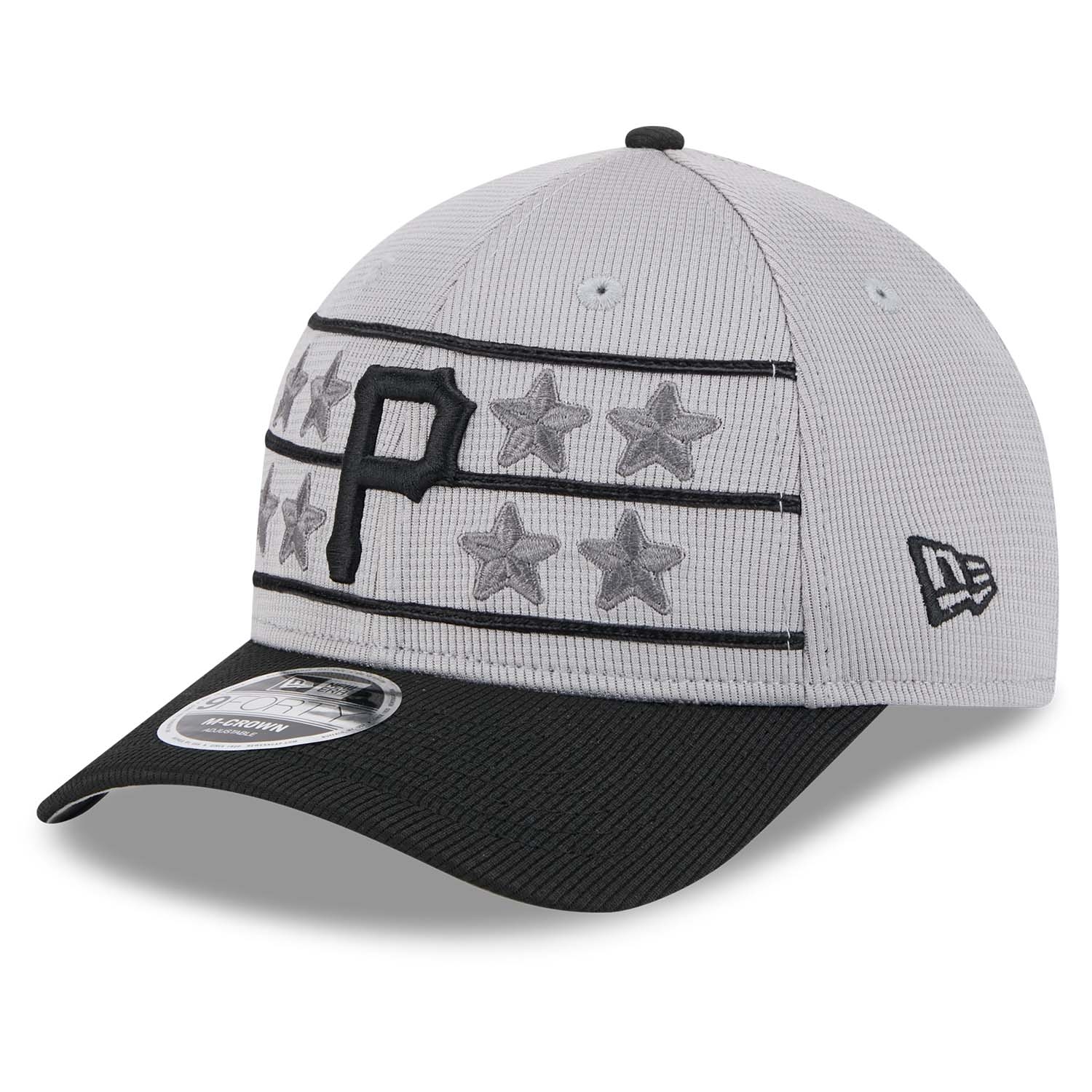 Pittsburgh Pirates Colorway 2025 MLB Batting Practice 9FORTY M-Crown Snapback Cap Grau