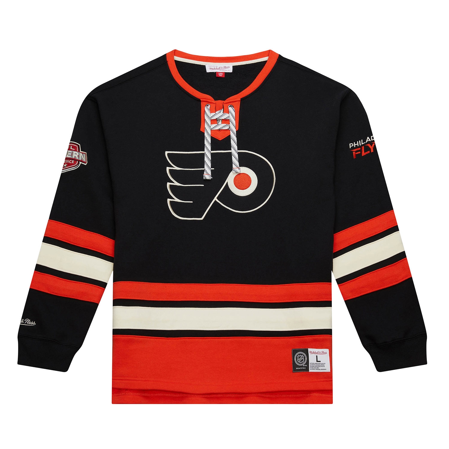 Philadelphia Flyers Mitchell & Ness Heritage NHL Lace-Up Jersey Crew