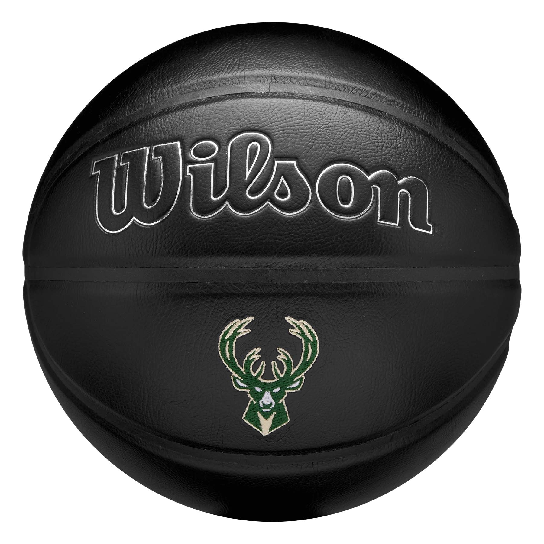 Milwaukee Bucks Premiere Wilson NBA Basketball Schwarz (Size 7)