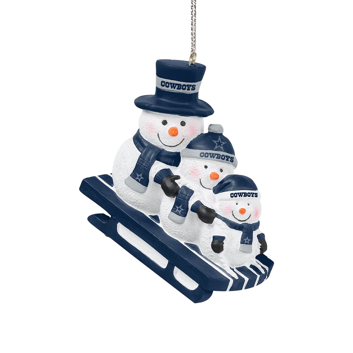 Dallas Cowboys NFL Sledding Snowmen Weihnachtsanhänger