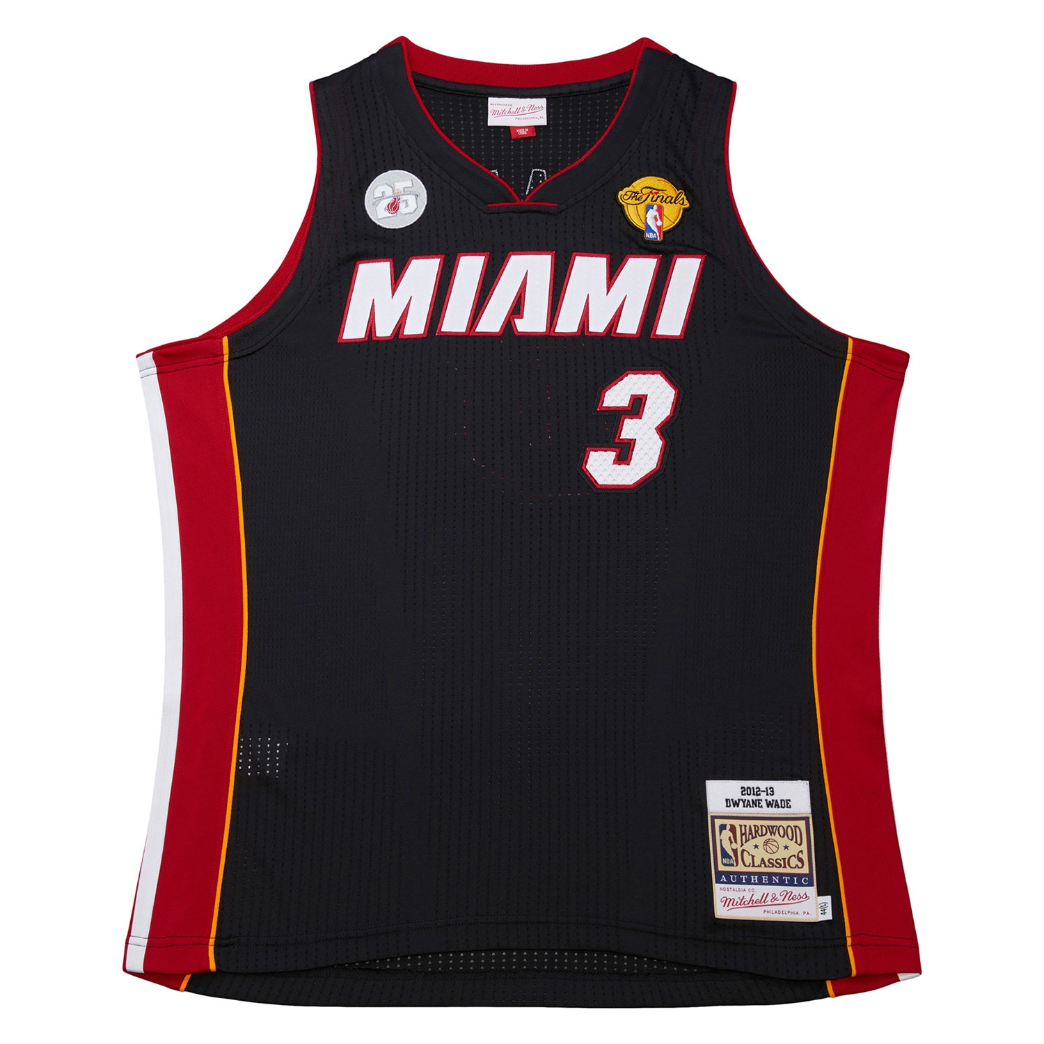 Dwyane Wade #3 Miami Heat 2012-13 Mitchell & Ness Authentic NBA Trikot Schwarz