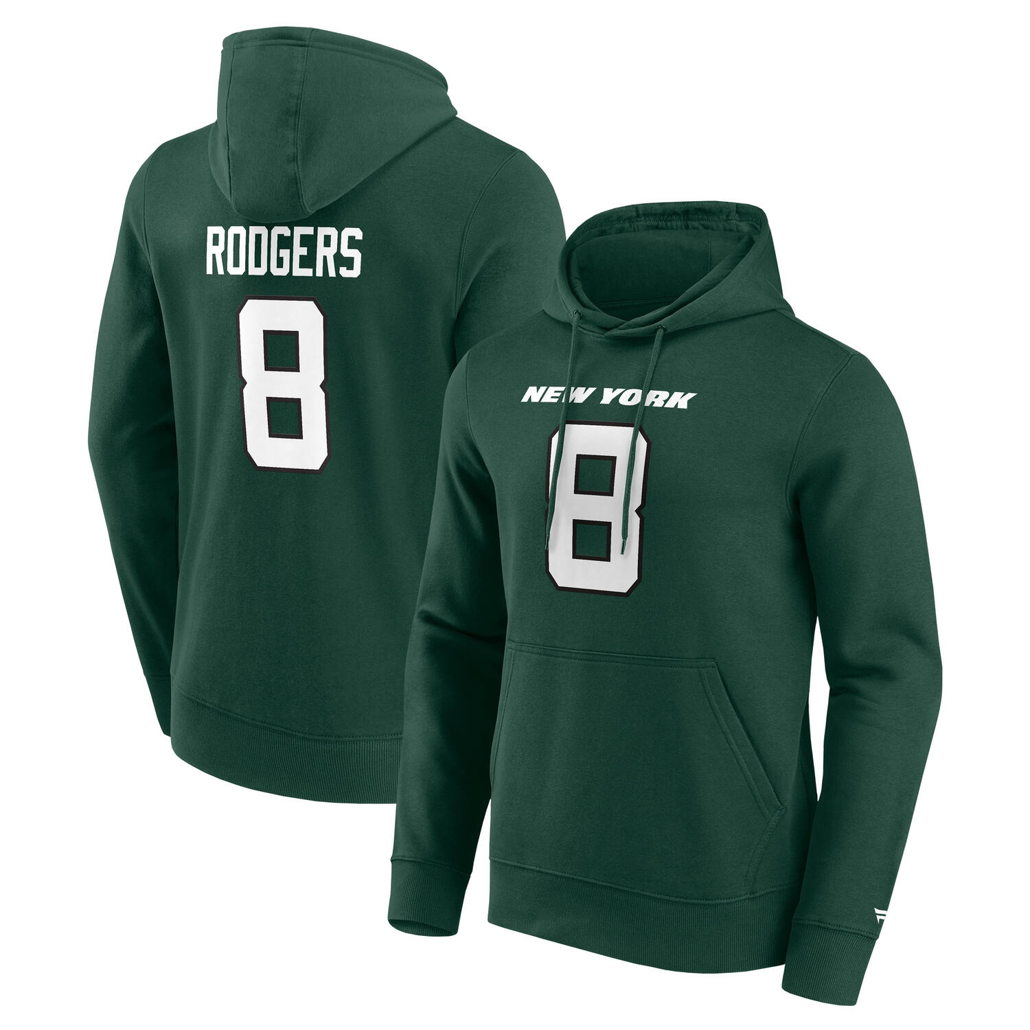 Aaron Rodgers #8 New York Jets Player NFL Hoodie Grün