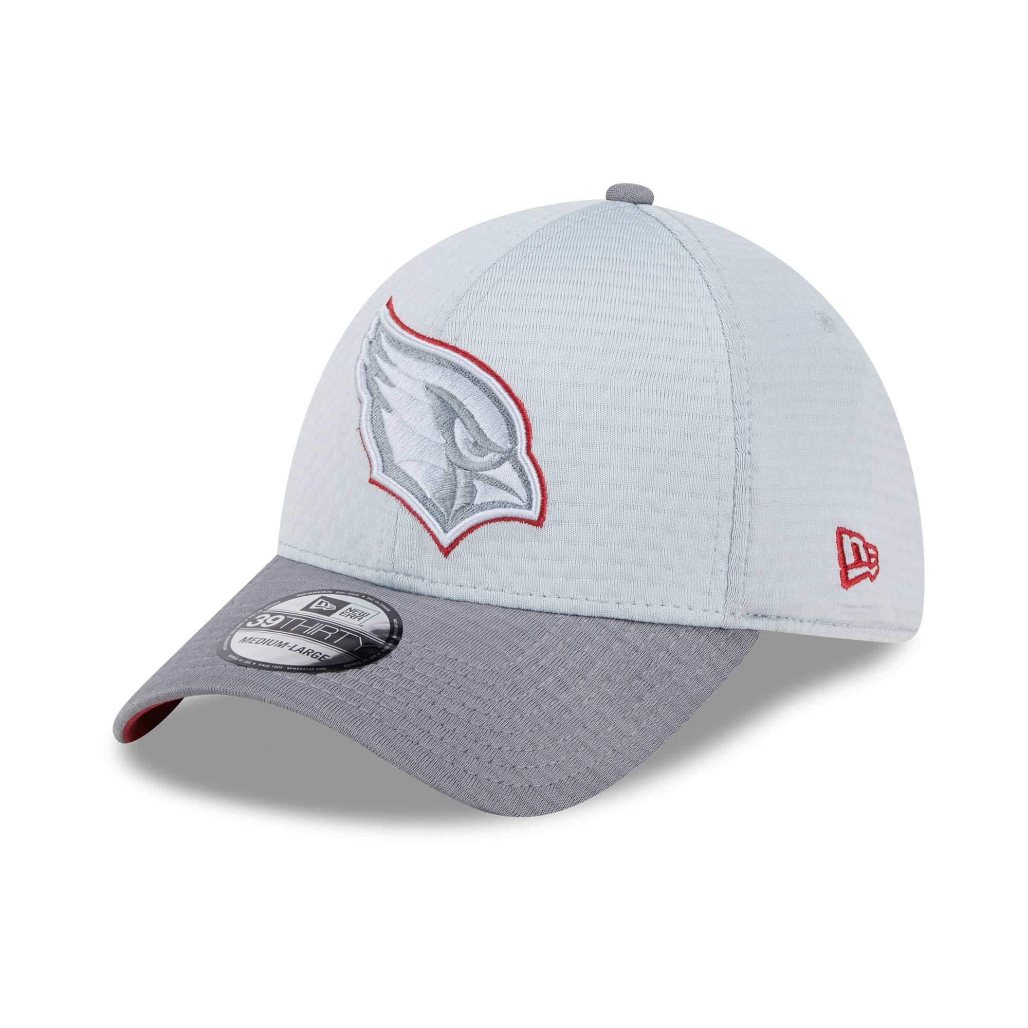 Arizona Cardinals 2024 NFL Training Camp New Era 39THIRTY Flex Cap Grau
