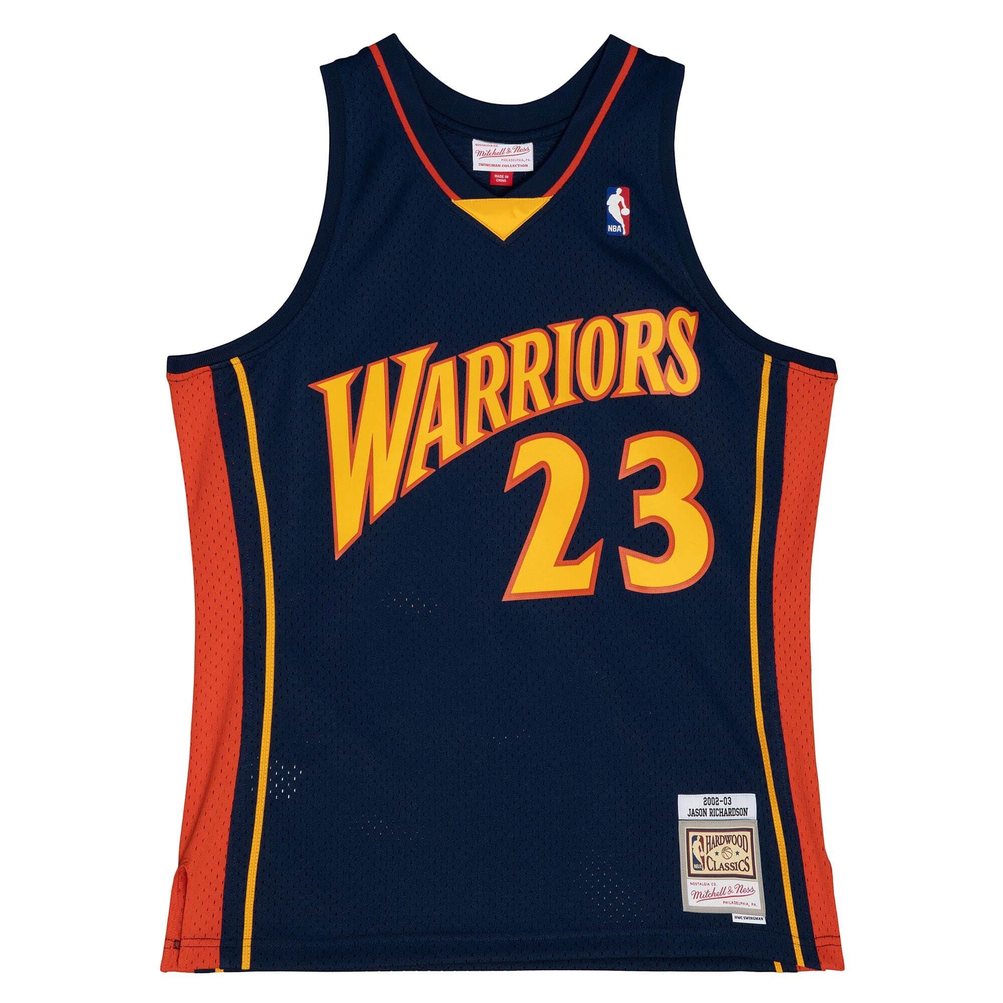 Jason Richardson #23 Golden State Warriors 2002-03 Mitchell & Ness Swingman NBA Jersey Navy