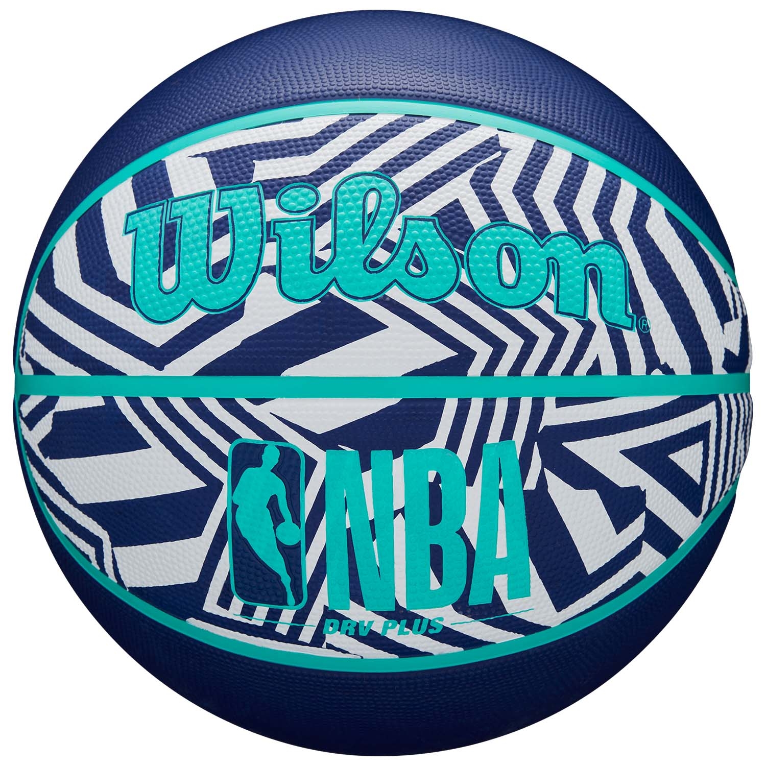Wilson NBA DRV Plus Dazzle Camo Outdoor Basketball Blau (Size 7)