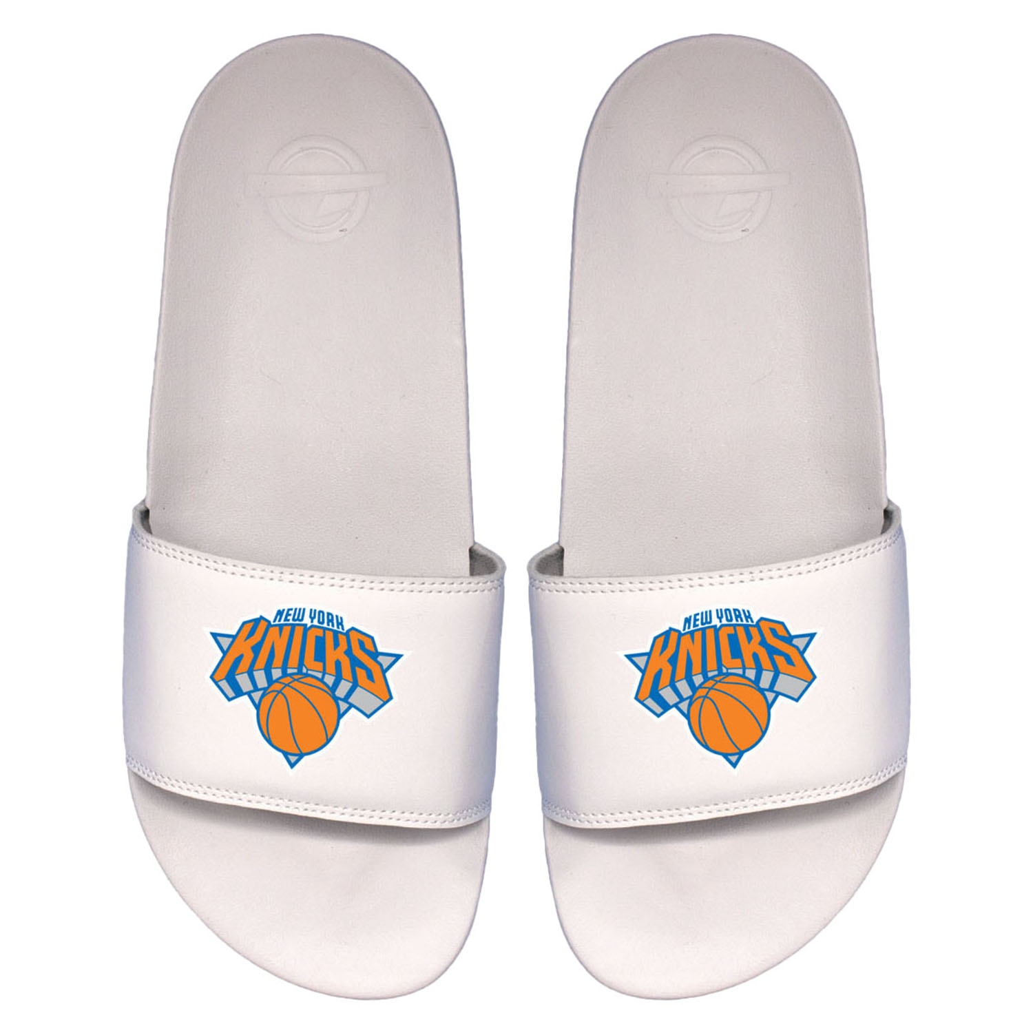 New York Knicks Primary Logo ISlide NBA Gel Slides White