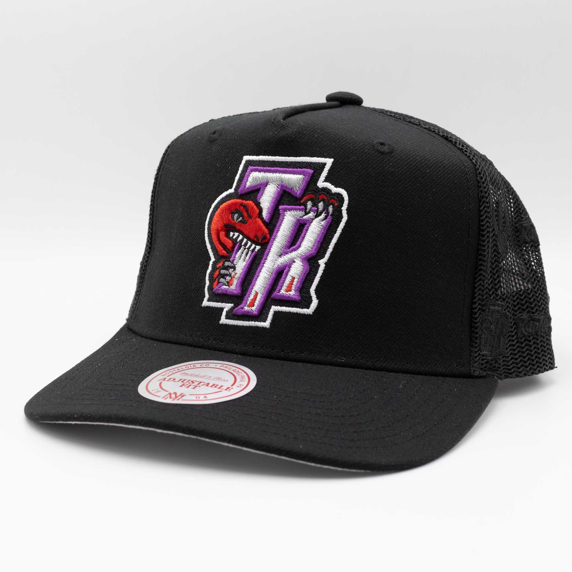 Toronto Raptors Mitchell & Ness Monogram NBA Trucker Cap Black