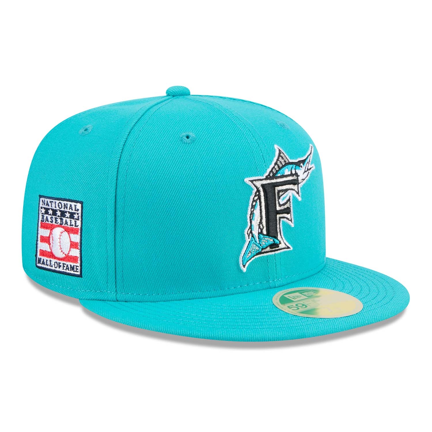 Florida Marlins 2025 MLB Hall of Fame 59FIFTY Fitted Cap Teal