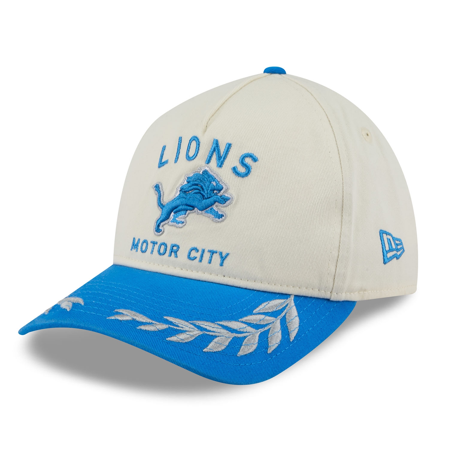 Detroit Lions 2025 NFL Draft 9TWENTY A-Frame Adjustable Cap Cream