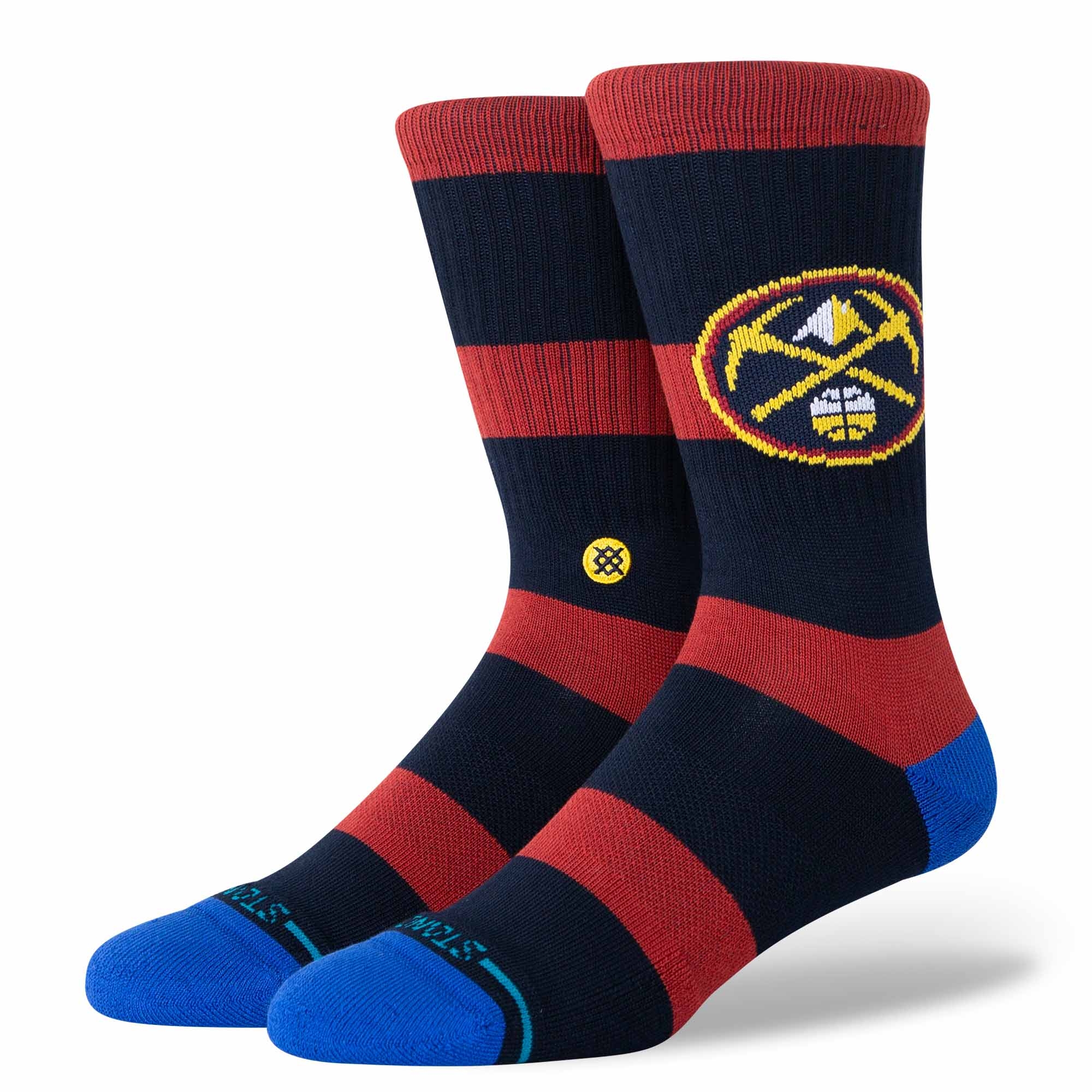 Denver Nuggets Stance Prep School NBA Crew Socks Navy