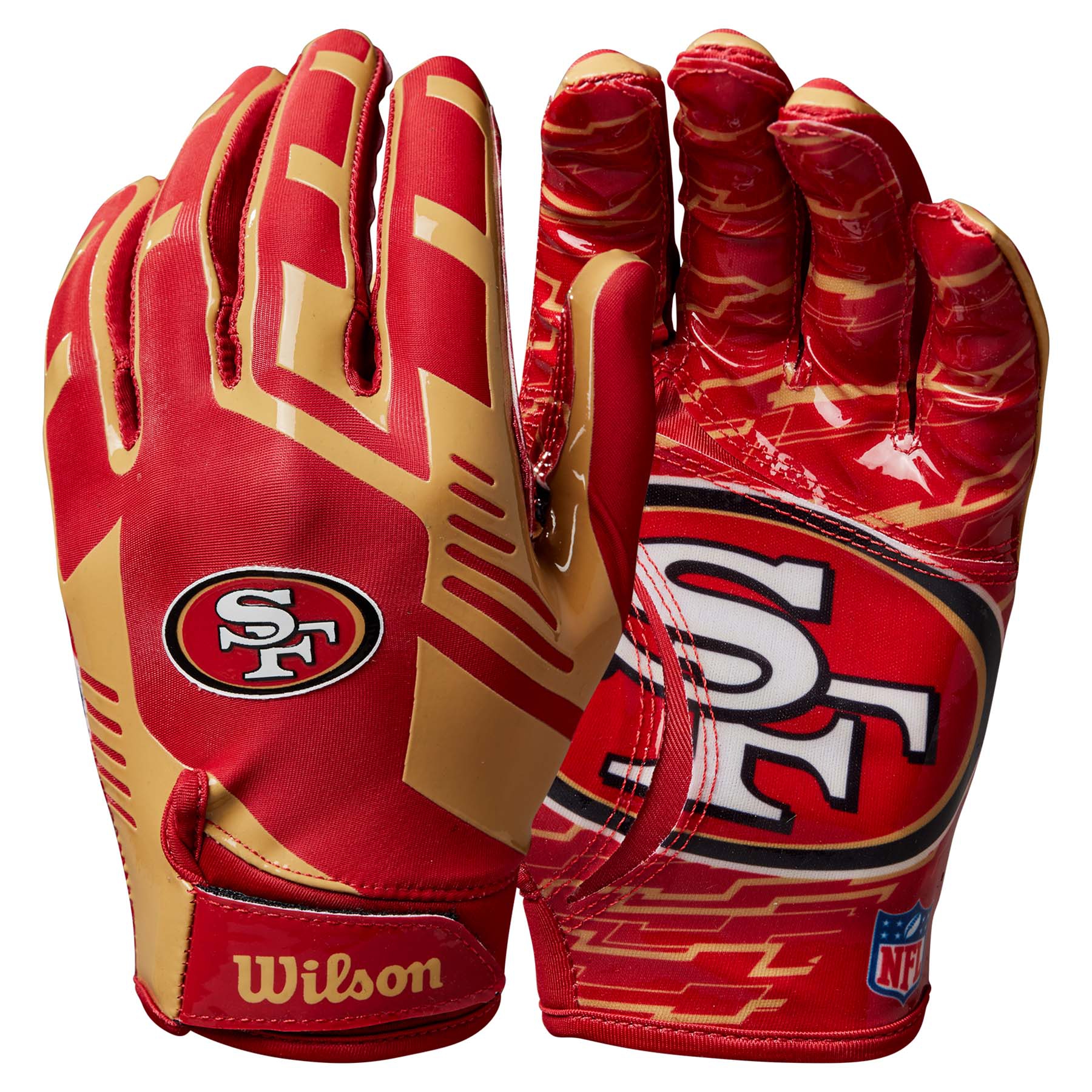 San Francisco 49ers Wilson Stretch-Fit NFL Receivers Handschuhe