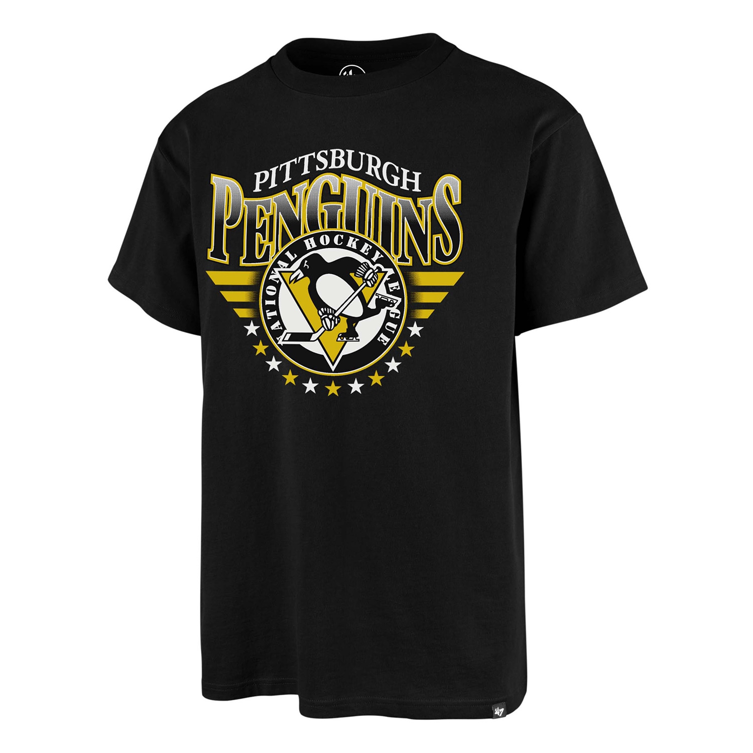 Pittsburgh Penguins Black Echo NHL T-Shirt Black