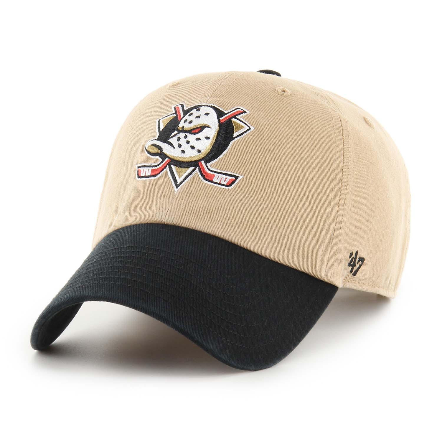 Anaheim Ducks 2-Tone '47 Clean Up Adjustable NHL Cap Khaki/Schwarz