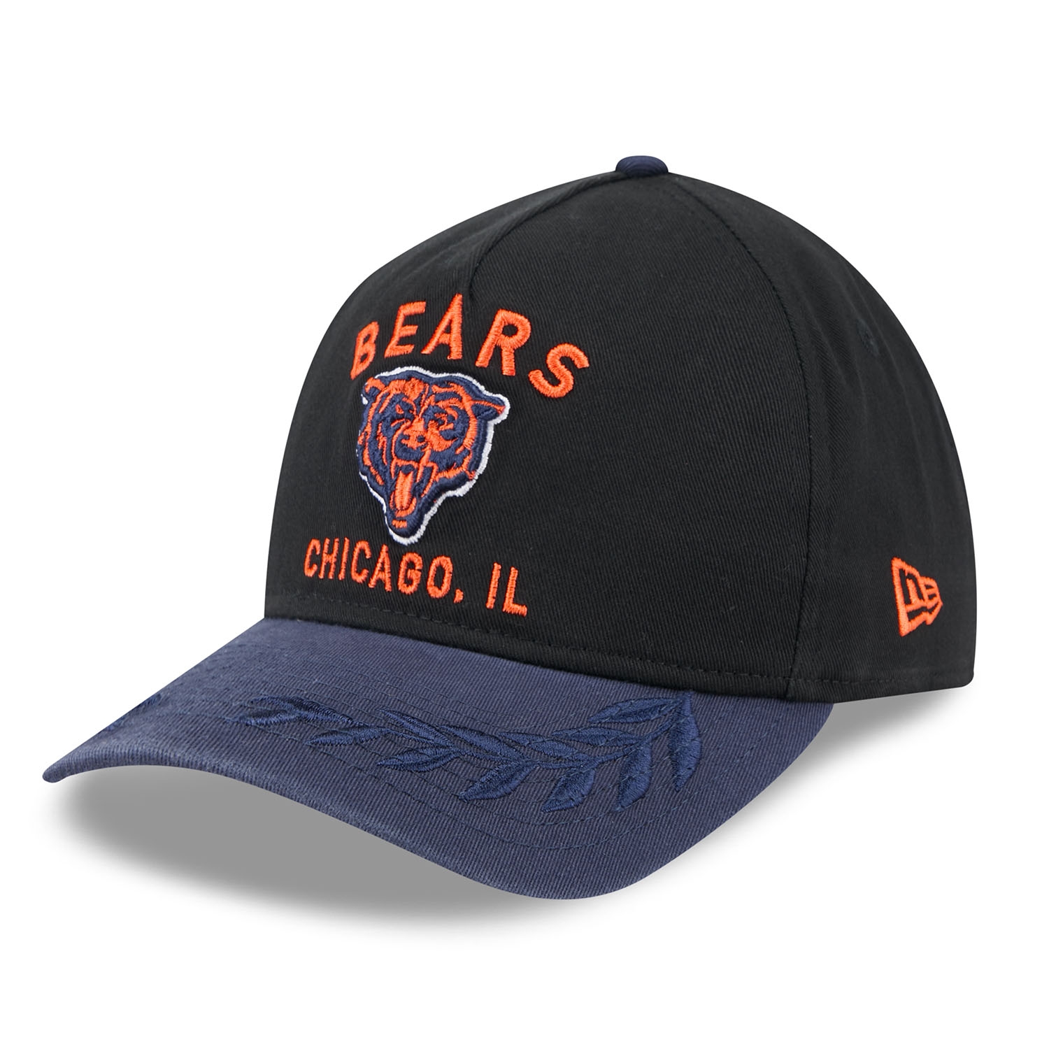 Chicago Bears 2025 NFL Draft 9TWENTY A-Frame Adjustable Cap Schwarz