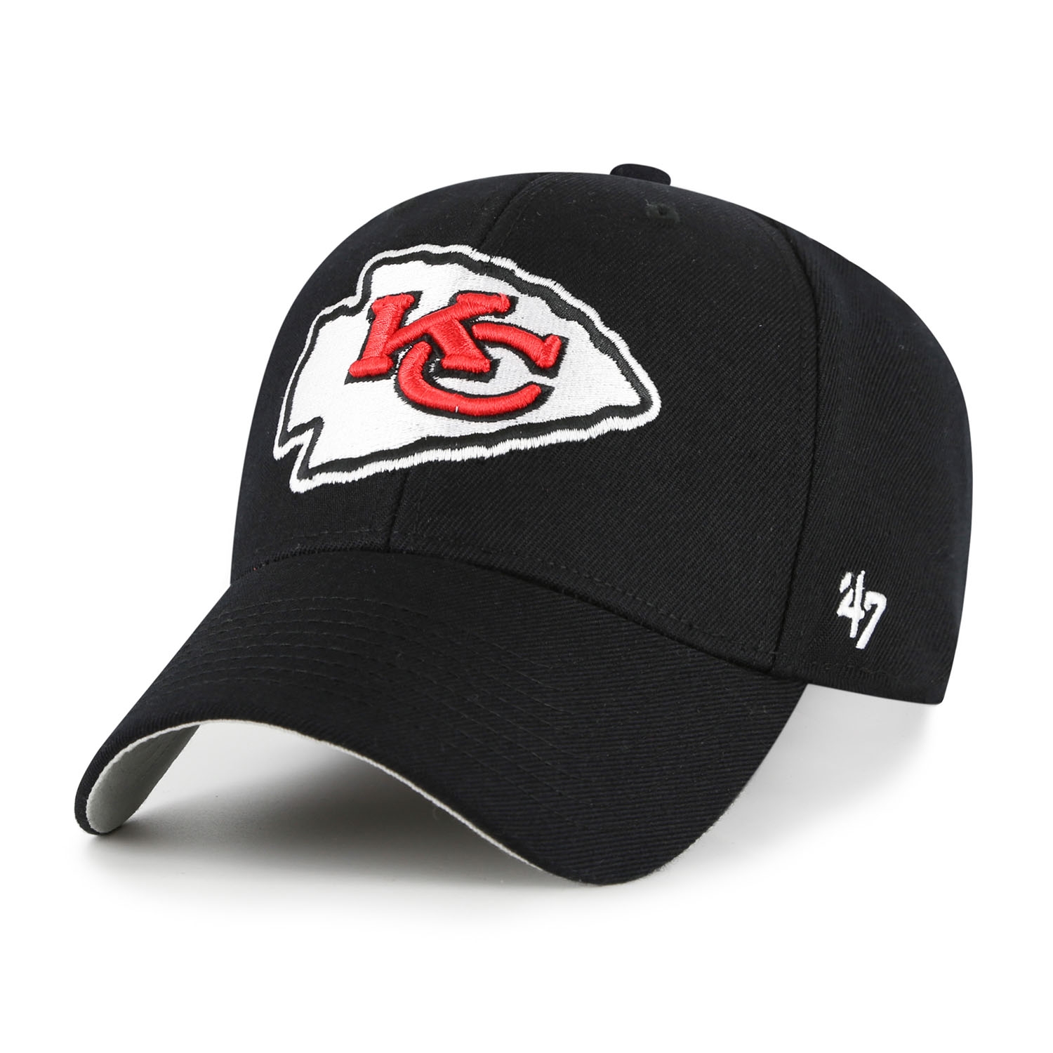Kansas City Chiefs '47 MVP Adjustable NFL Cap Schwarz