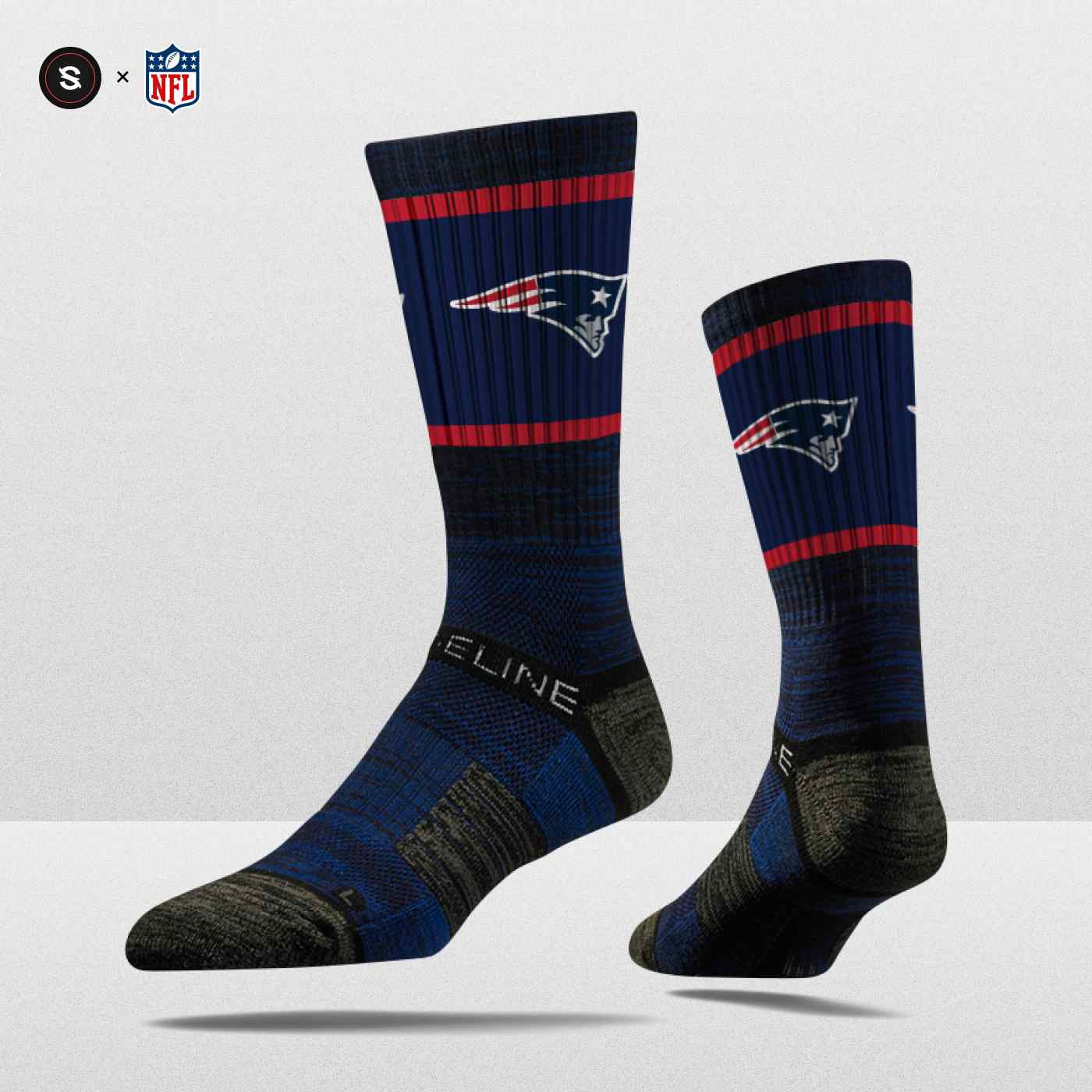 New England Patriots Strideline Premium NFL Crew Socken