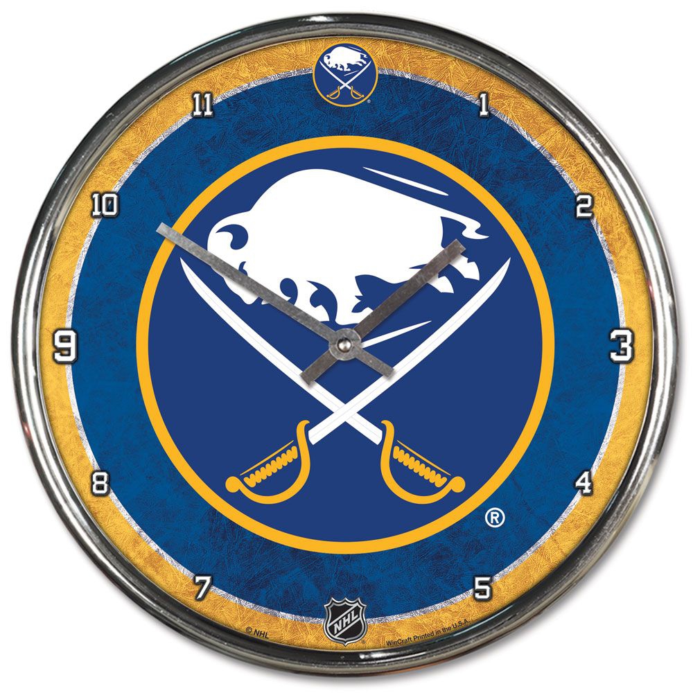 Buffalo Sabres WinCraft Chrome NHL Wanduhr