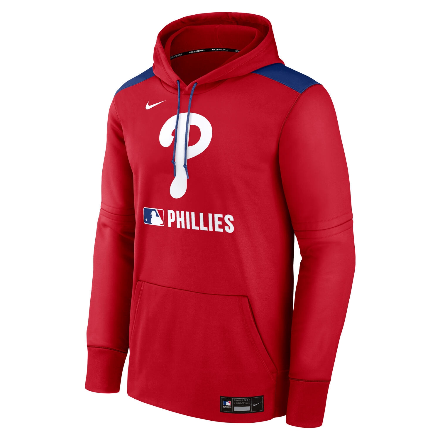 Philadelphia Phillies 2025 MLB Authentic Performance Therma Hoodie Rot