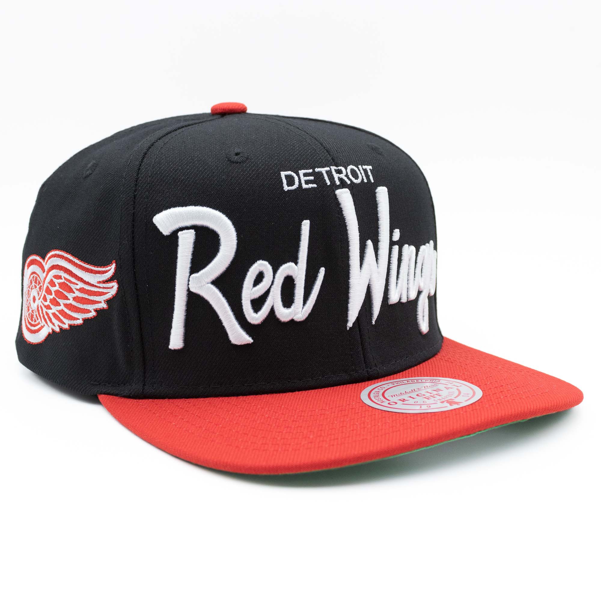 Detroit Red Wings Vintage Script Mitchell & Ness Snapback NHL Cap