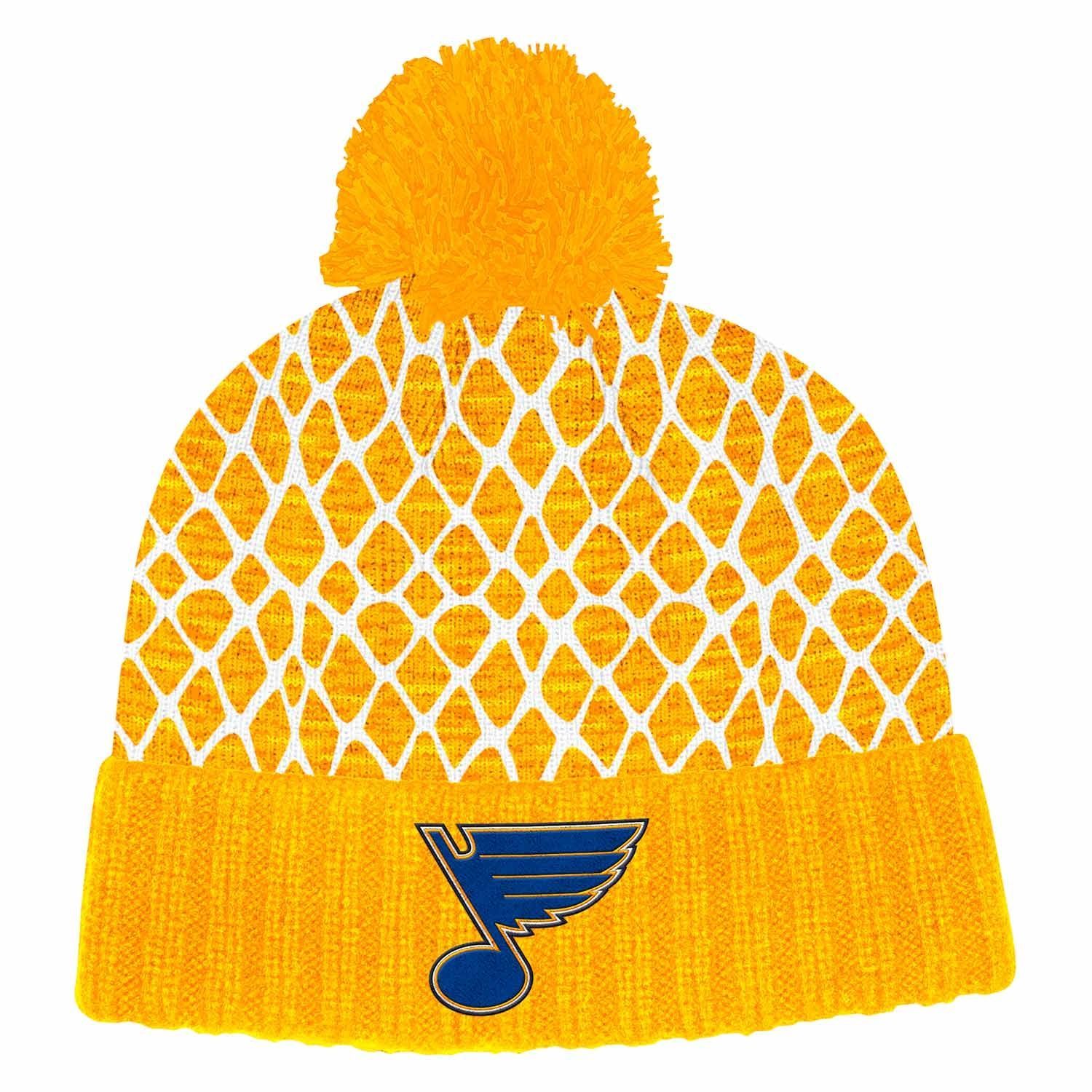 St. Louis Blues 2019/20 Goal Net NHL Knit Hat /w Pom