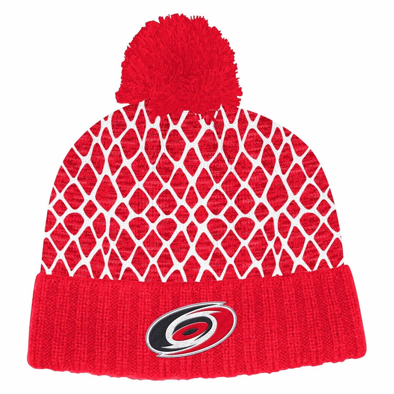 Carolina Hurricanes 2019/20 Goal Net NHL Knit Hat /w Pom