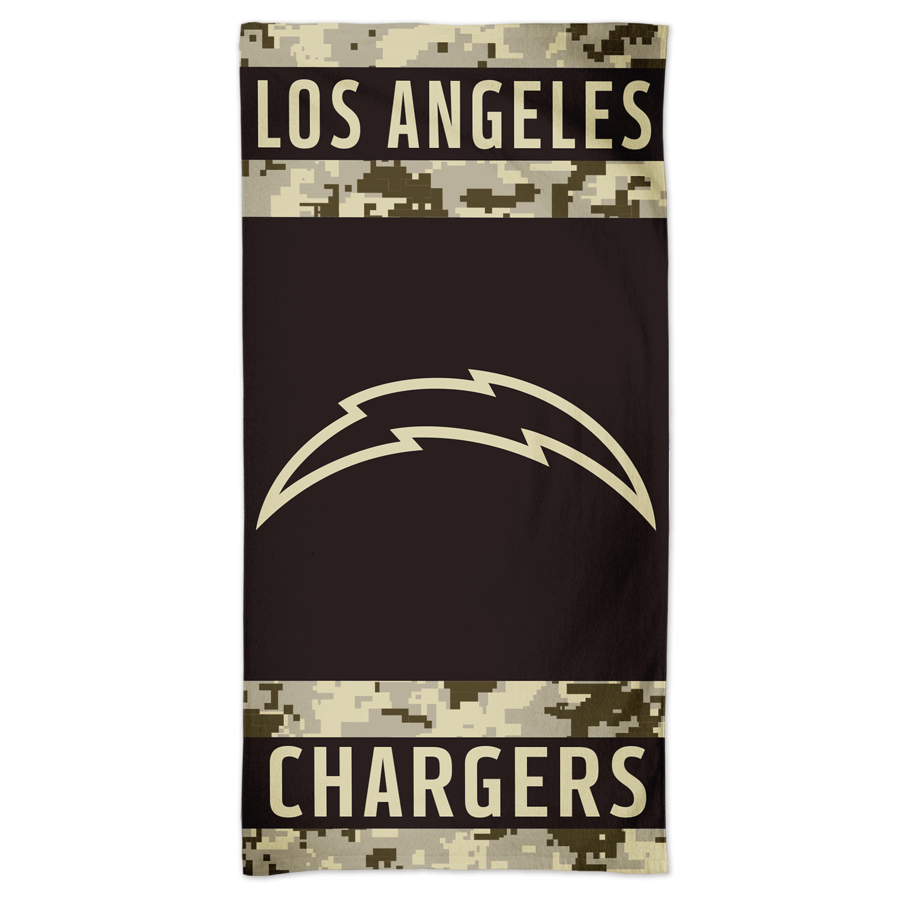 Los Angeles Chargers Camo Spectra NFL Strandtuch