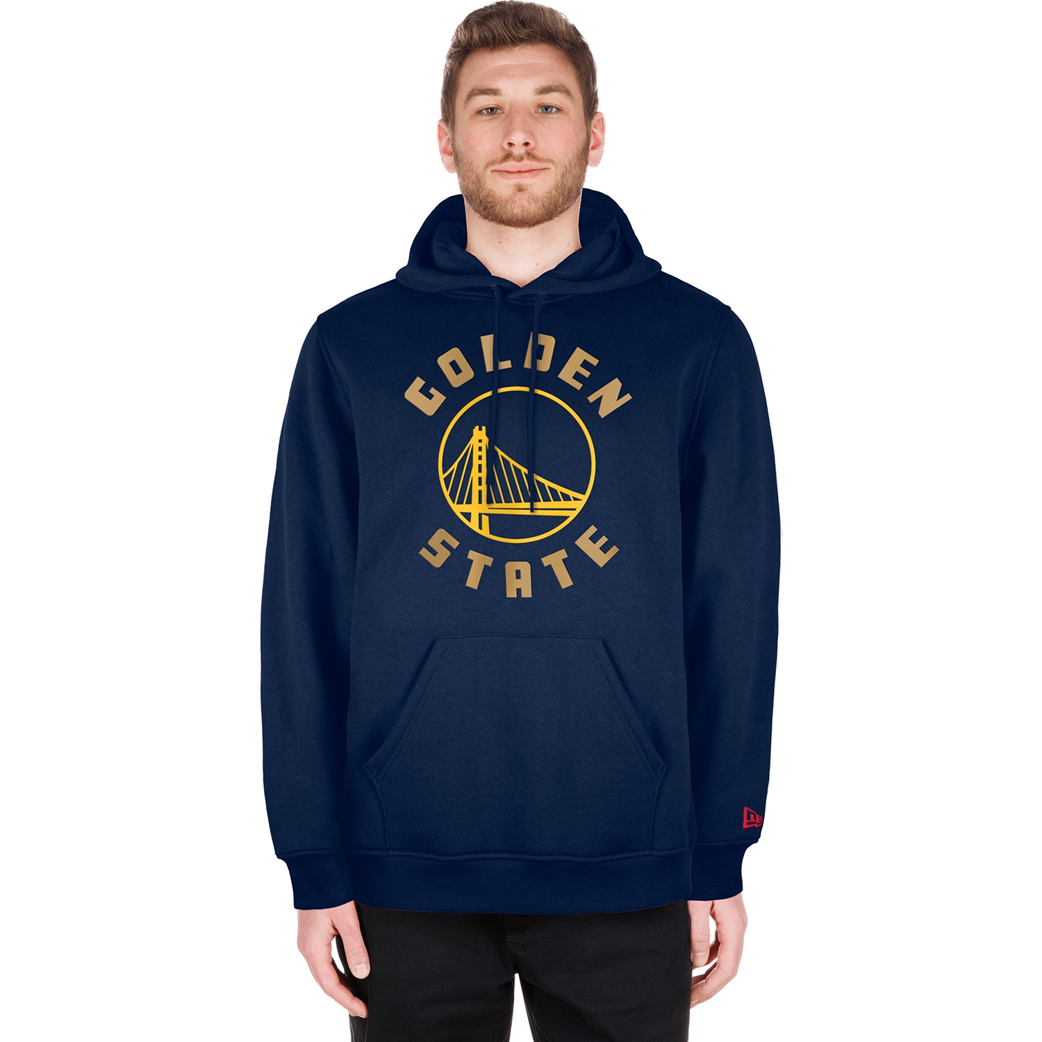 Golden State Warriors 2024 NBA City Edition New Era Hoodie Navy