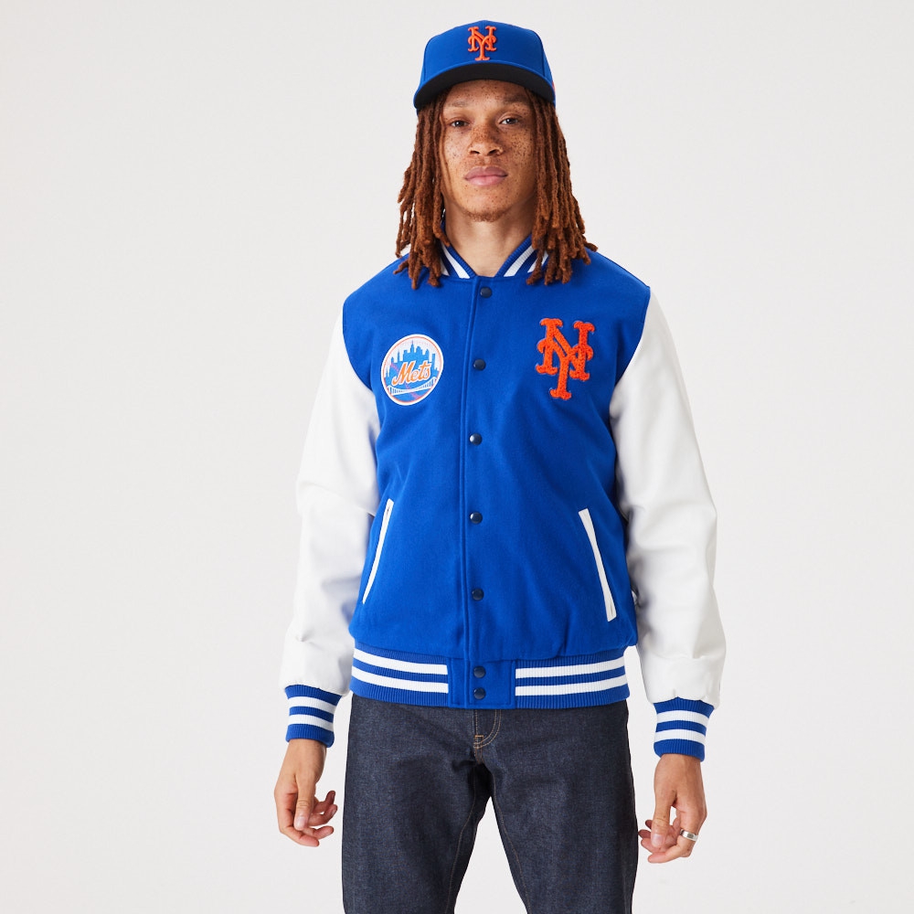 New York Mets Varsity New Era MLB Jacke Blau