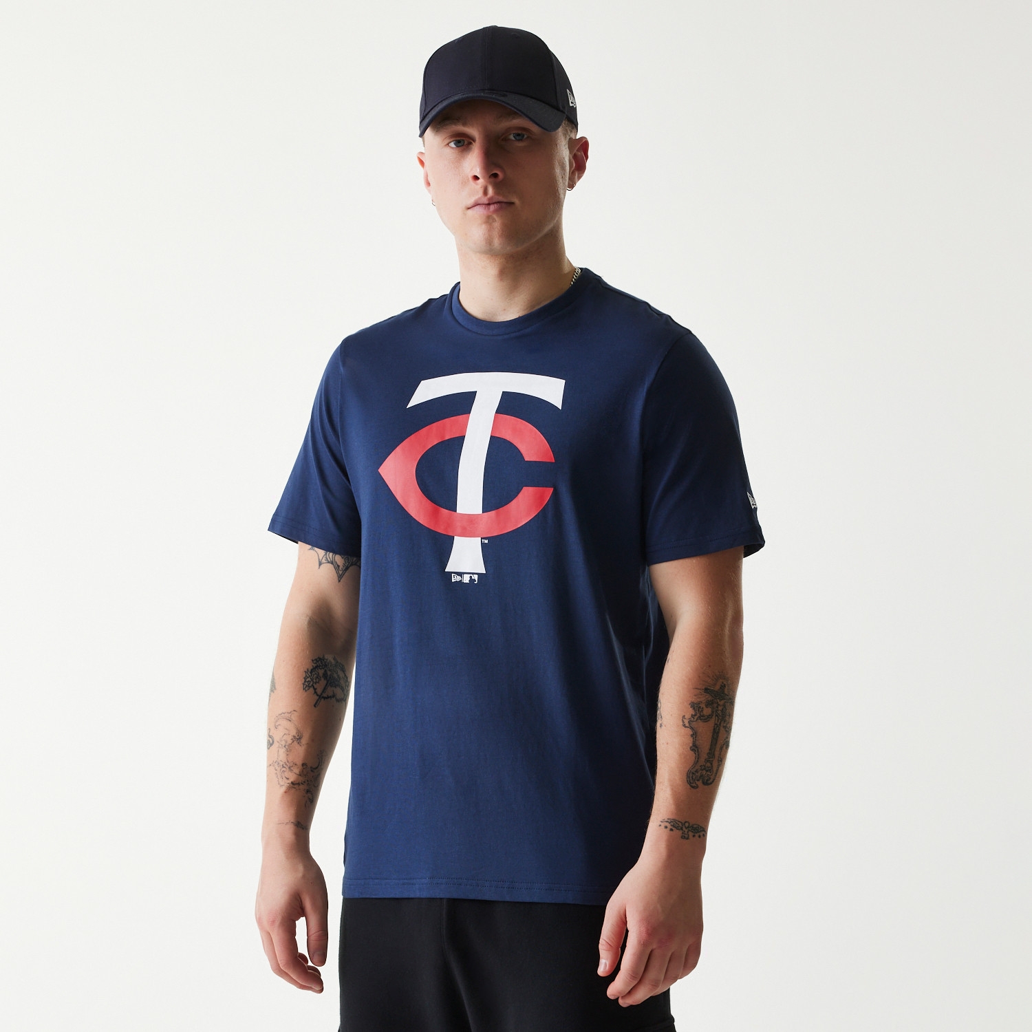 Minnesota Twins Team Logo New Era MLB T-Shirt Navy