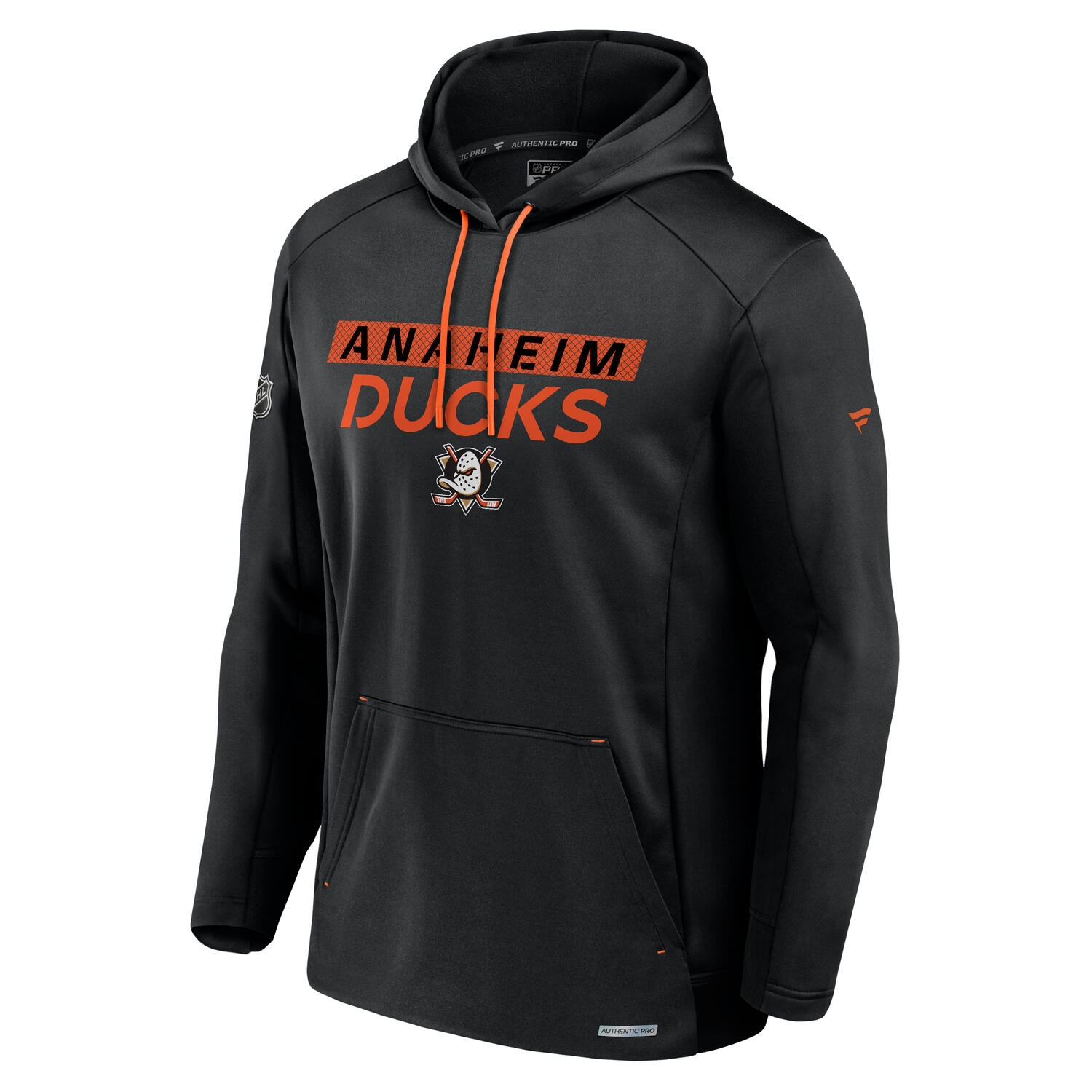 Anaheim Ducks 2024/25 Authentic Pro Rink Tech NHL Hoodie Schwarz