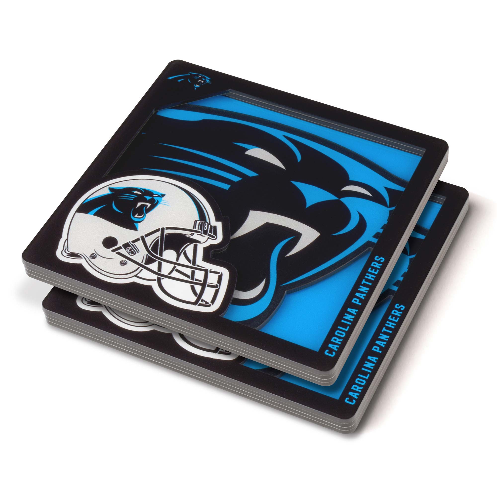 Carolina Panthers 3D Logo NFL Untersetzer (2 Stück)