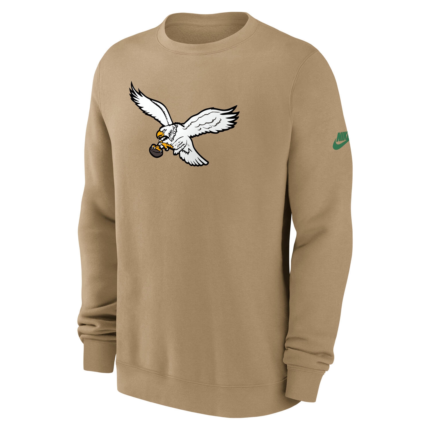 Philadelphia Eagles Swing Pass NFL Rewind Club Crew Beige