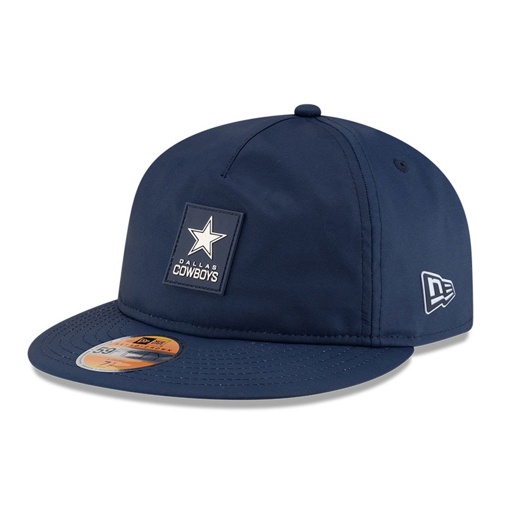 Dallas Cowboys 2025 NFL On-Field Sideline 59FIFTY A-Frame Fitted Cap Navy