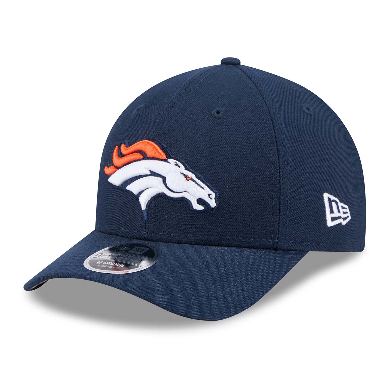 Denver Broncos NFL Team Logo New Era 9FORTY M-Crown Snapback Cap Navy