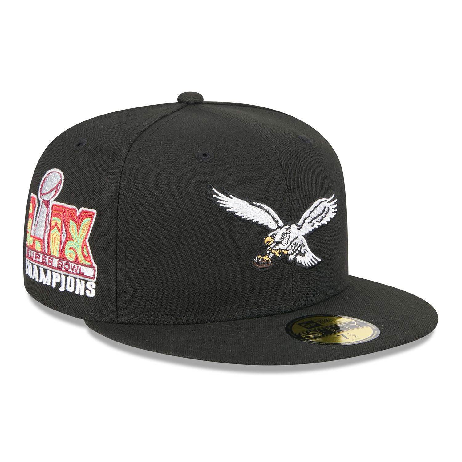 Philadelphia Eagles Super Bowl LIX 59FIFTY Fitted NFL Cap Schwarz